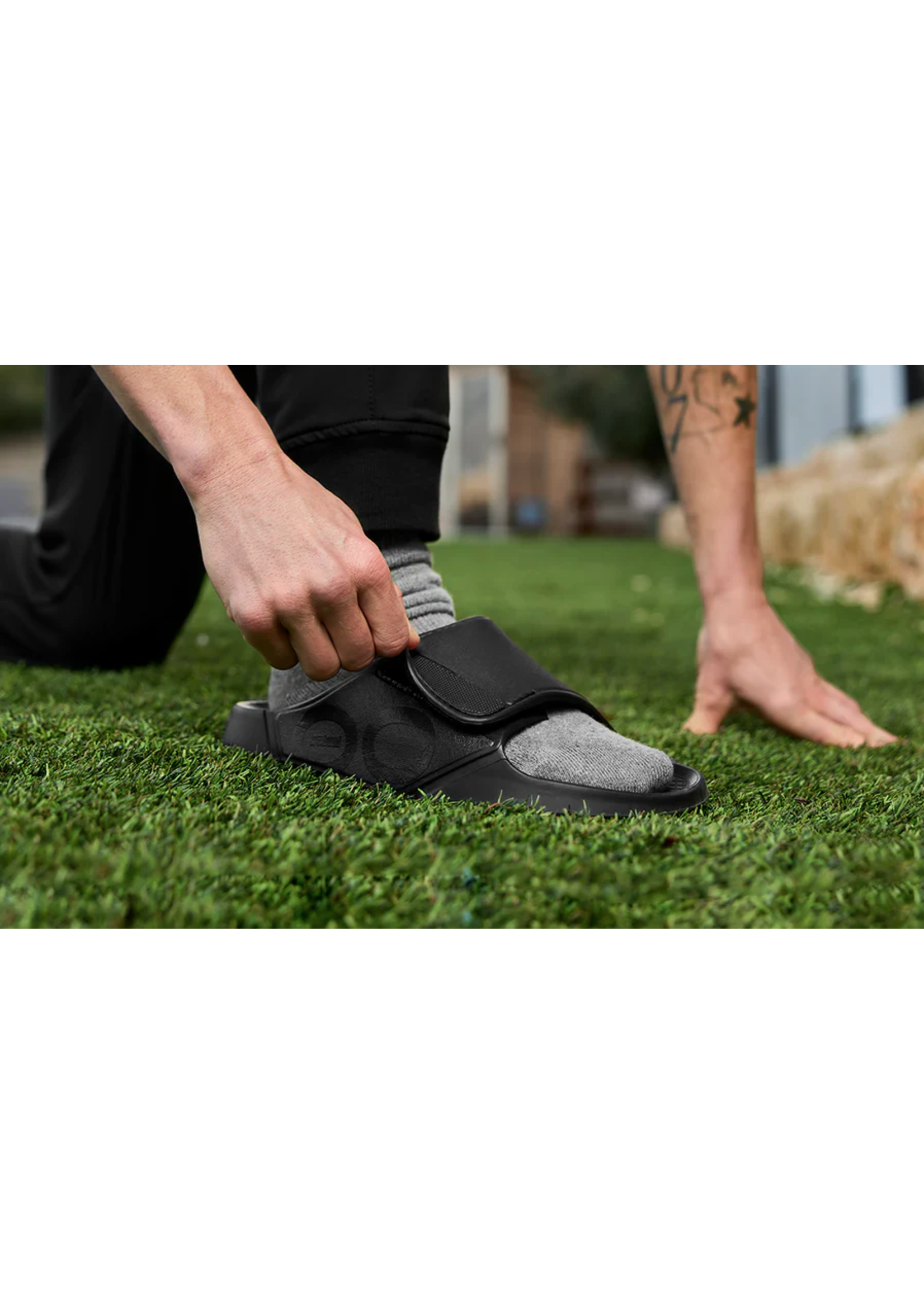 OOFOS MEN'S OOFOAM RECOVERY SPORT SLIDE