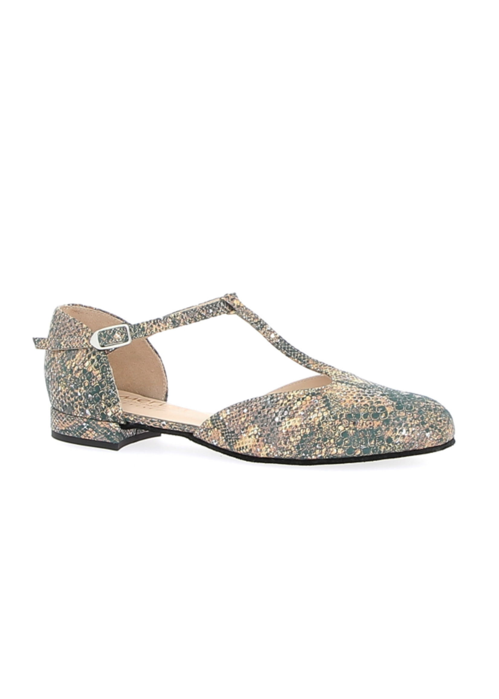 MERLET 1947-517 MERLET XIA FLAT TSTRAP SUEDE CLOSED TOE BALLROOM SHOE