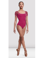 BLOCH & MIRELLA L5262 HAUTE VELVET ANNA TRIPLE TRIANGLE MESH BACK S/S LEOTARD