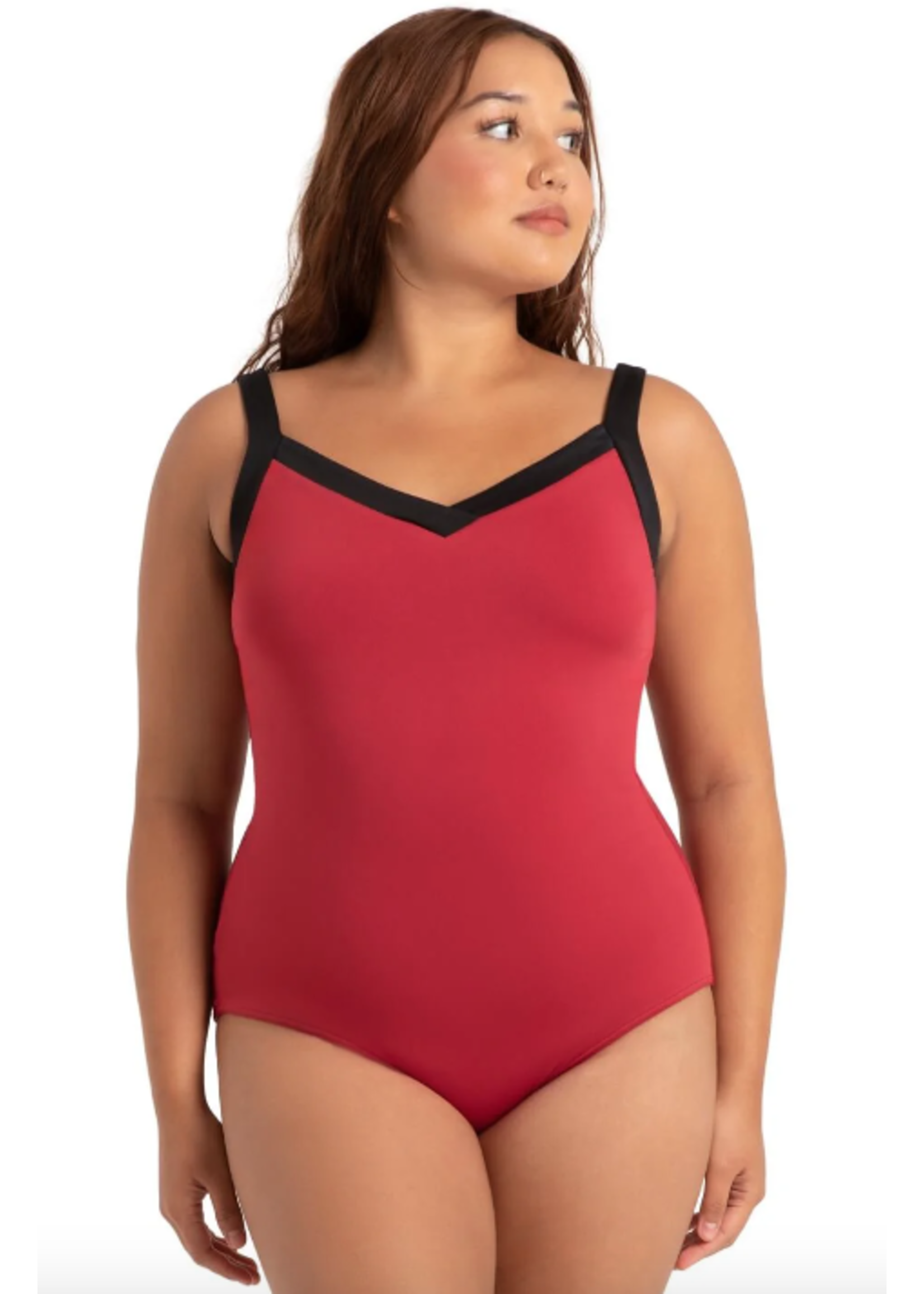 CAPEZIO & BUNHEADS A12149C J'ADORE WIDE STRAP CAMISOLE LEOTARD