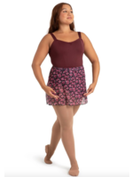 CAPEZIO & BUNHEADS A12186W LE JARDIN PRINTED MESH WRAP SKIRT