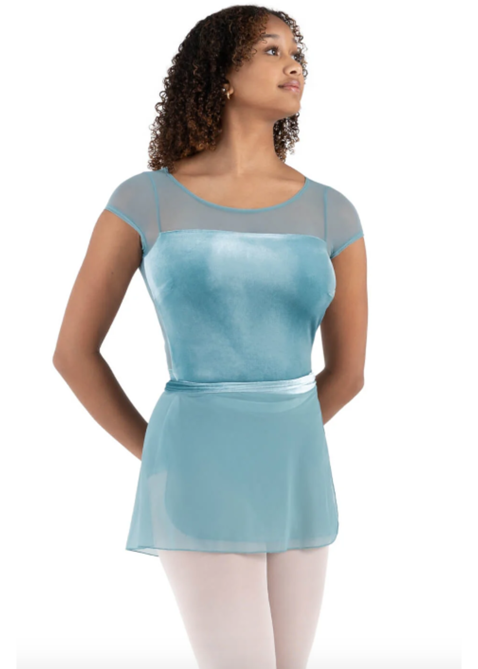 CAPEZIO & BUNHEADS A12237W ORCHARD VELVET FOREST WRAP SKIRT