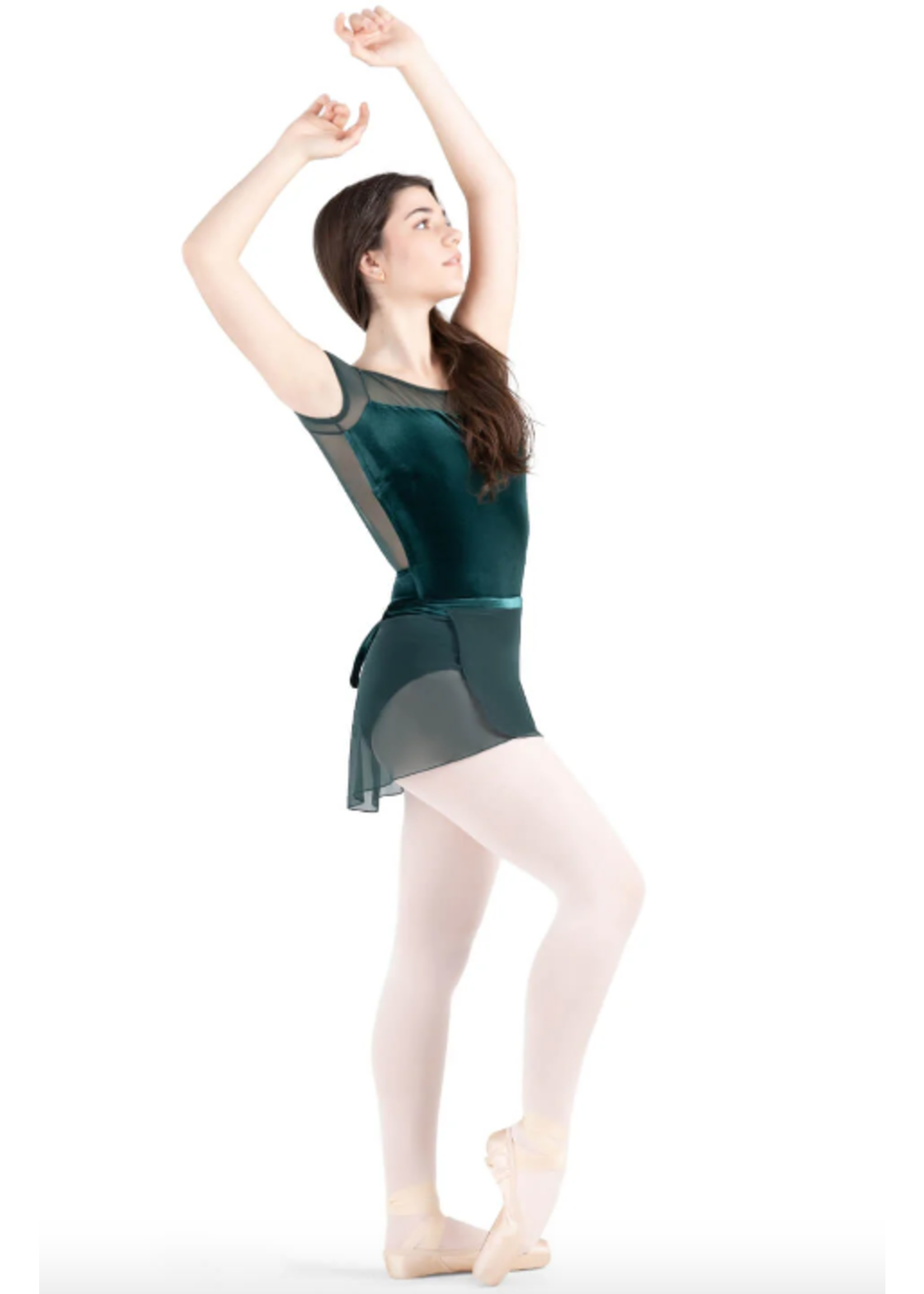 CAPEZIO & BUNHEADS A12237W ORCHARD VELVET FOREST WRAP SKIRT