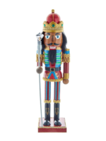 KURT S. ADLER C4795 AFRICAN AMERICAN AMAAL & THE NIGHT VISITORS 15" NUTCRACKER