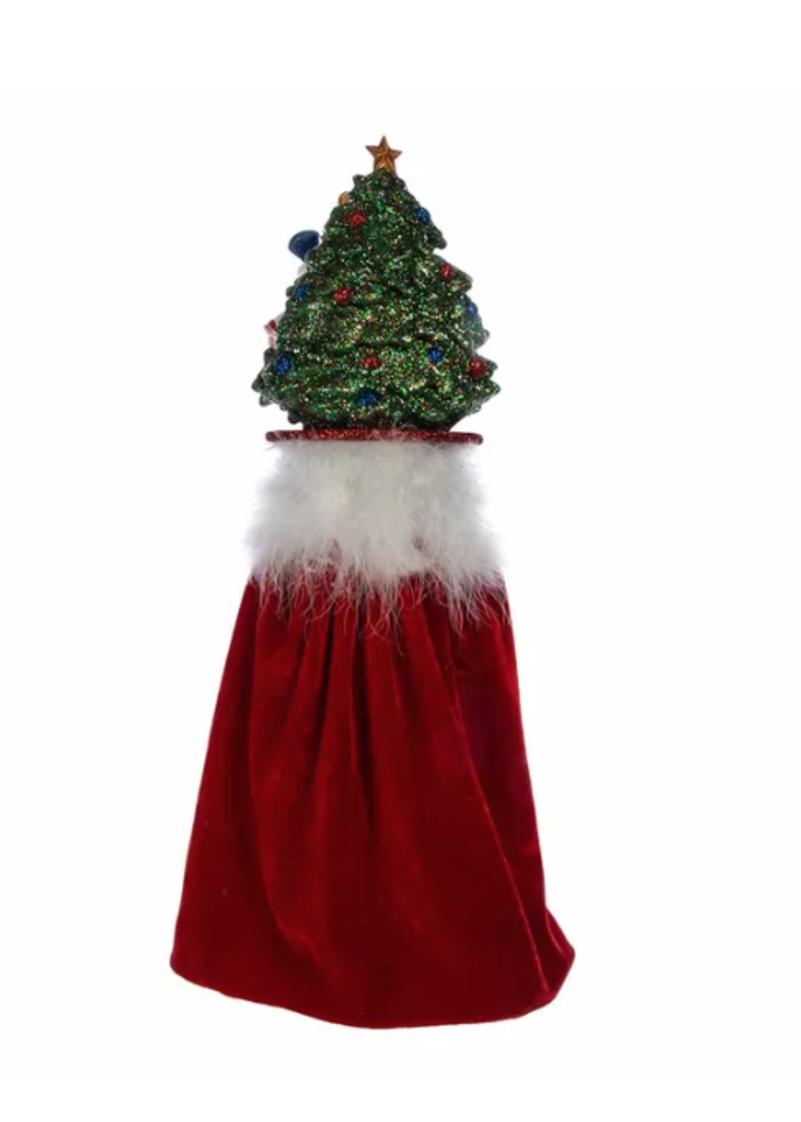 KURT S. ADLER HA0627 HOLLYWOOD MIGHTY MAGICAL GLITTER FRIENDS TREE & CLARA 18" NUTCRACKER