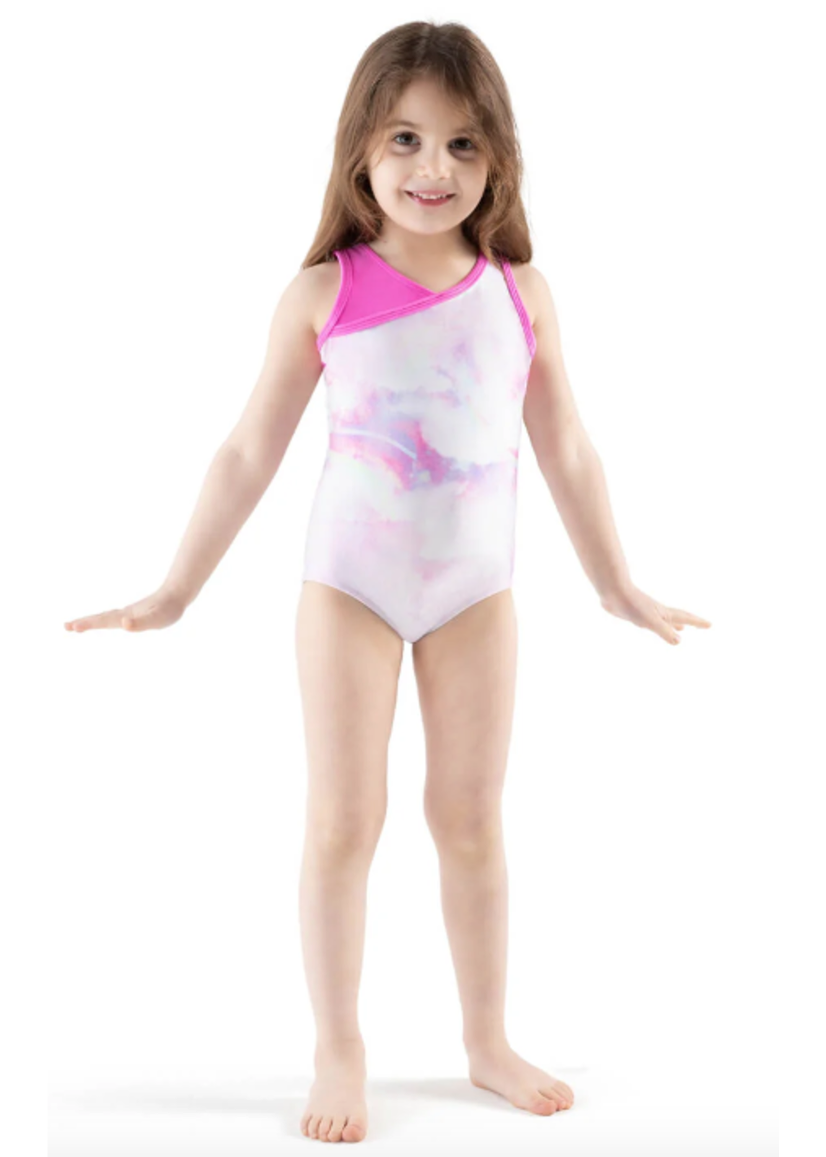 CAPEZIO & BUNHEADS A12201C RAINBOW PIXEL POP RACERBACK LEOTARD