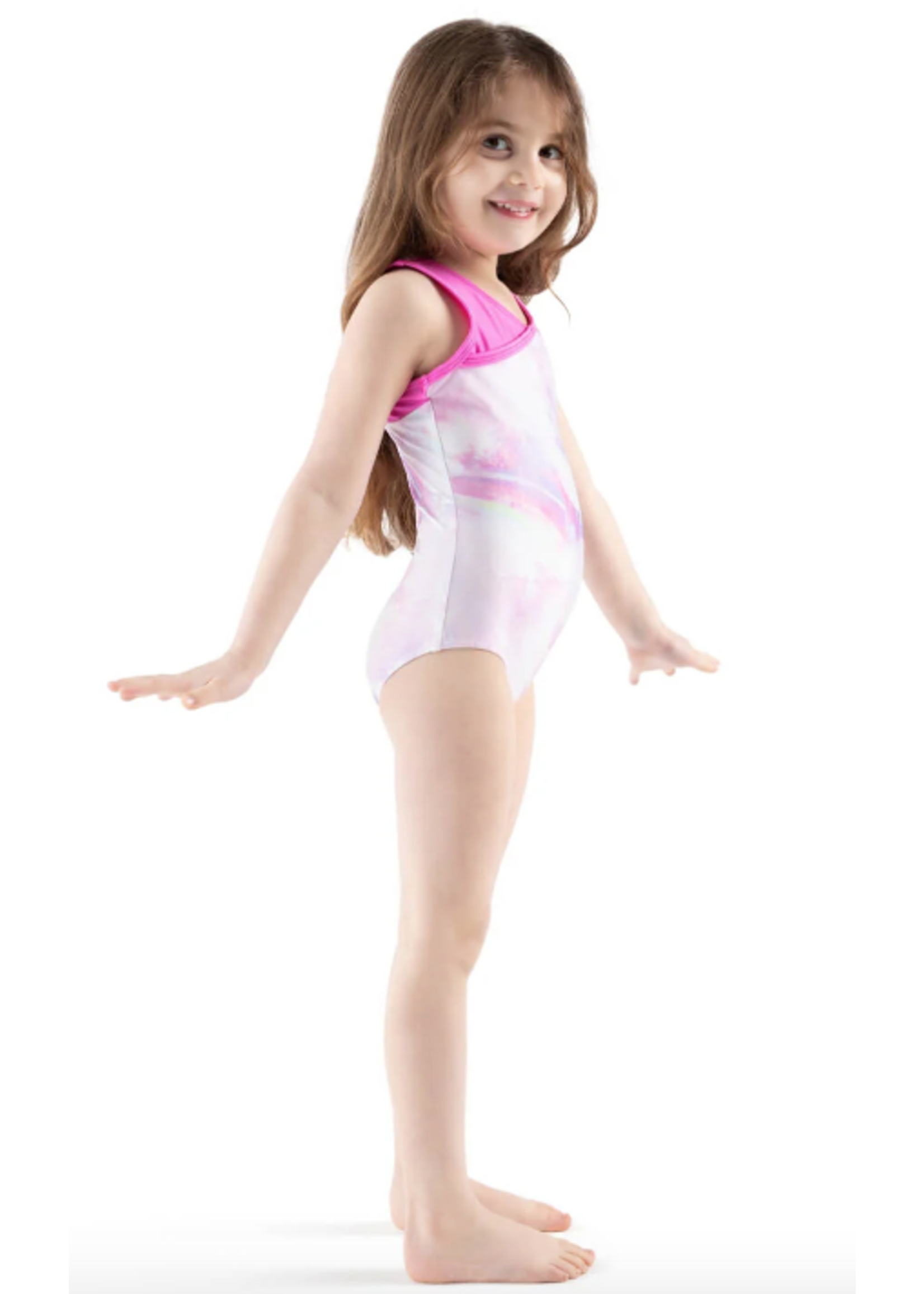 CAPEZIO & BUNHEADS A12201C RAINBOW PIXEL POP RACERBACK LEOTARD