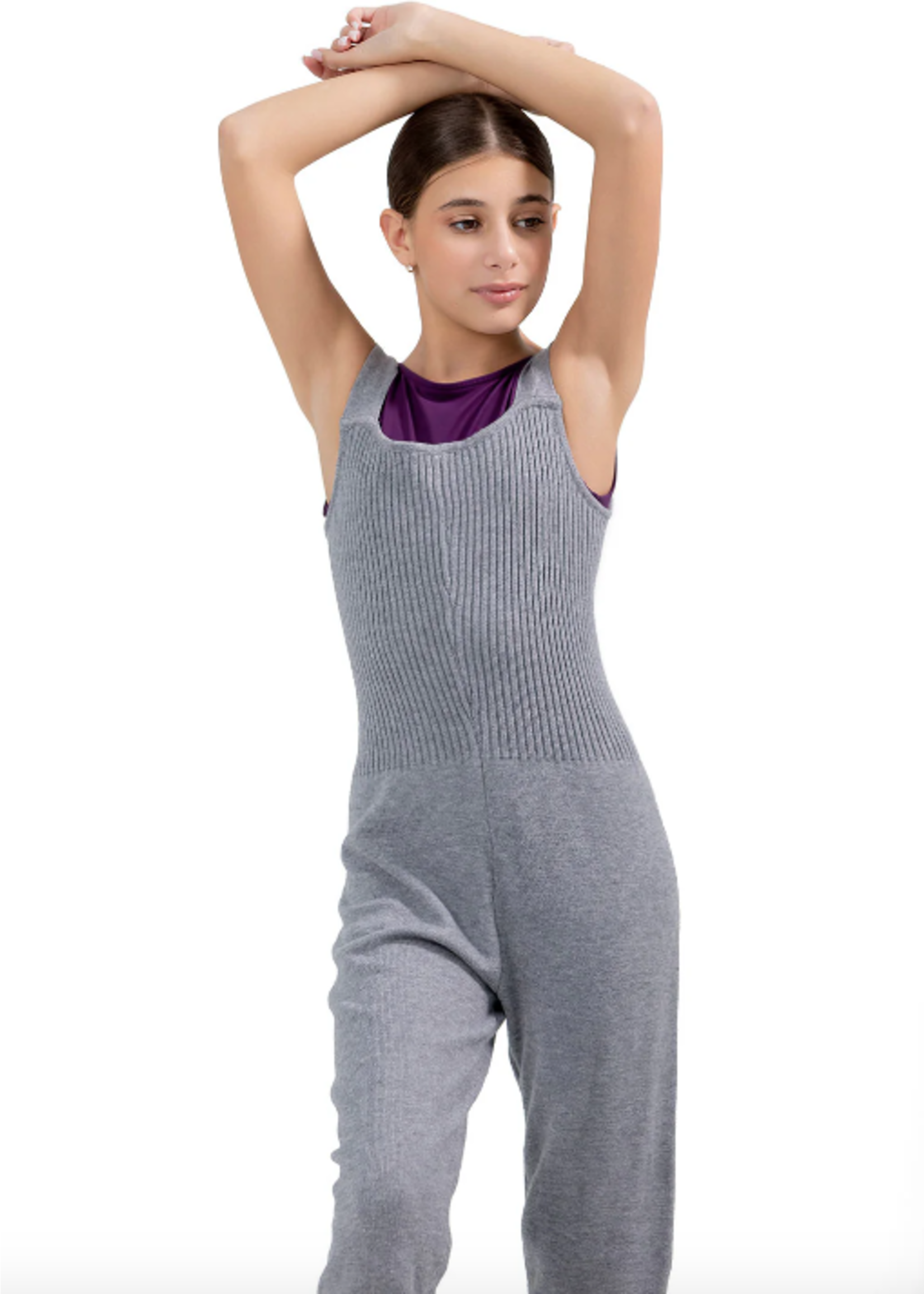 CAPEZIO & BUNHEADS ACK10970W CORE RIBBED KNITWEAR ROMPER JUMPER
