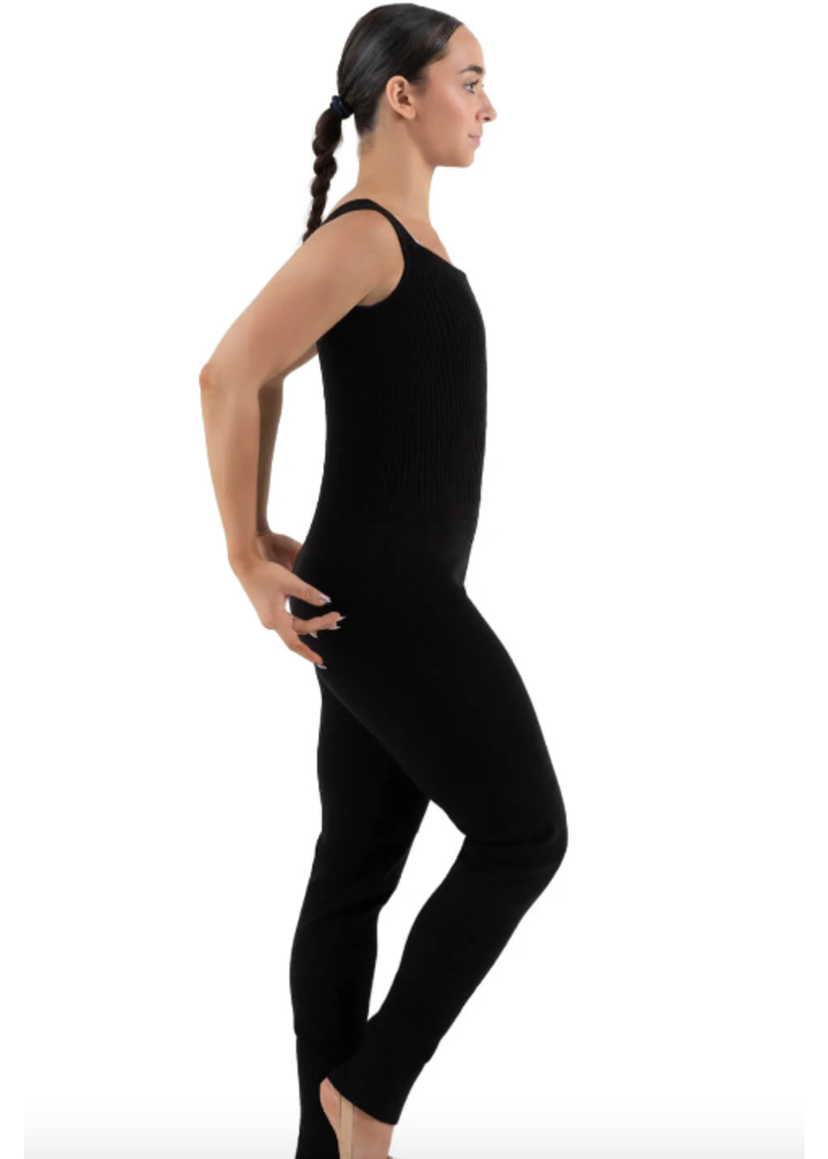 CAPEZIO & BUNHEADS ACK10970W CORE RIBBED KNITWEAR ROMPER JUMPER