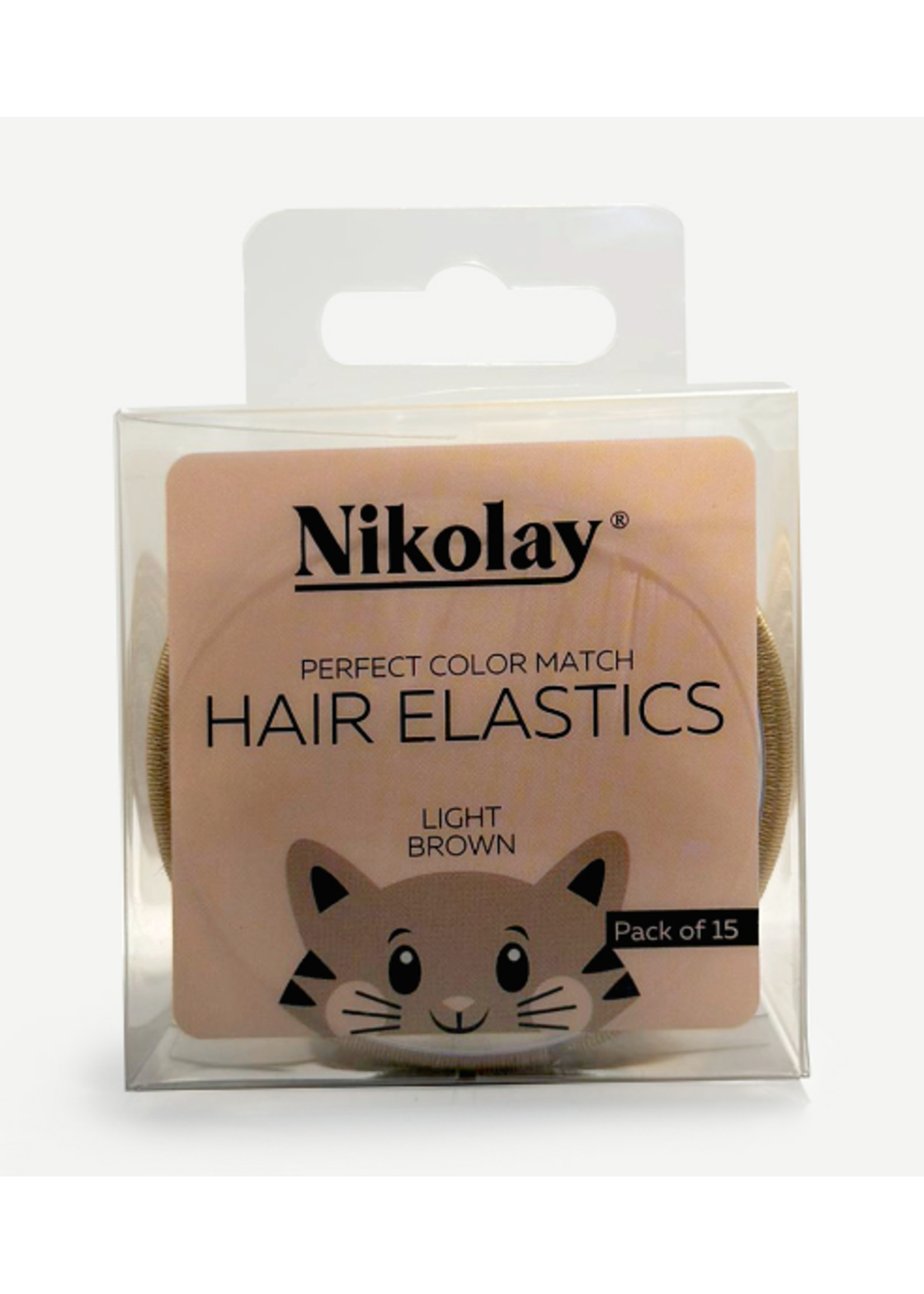 NIKOLAY HA1001 GRISHKA SET OF 15 HAIR ELASTICS