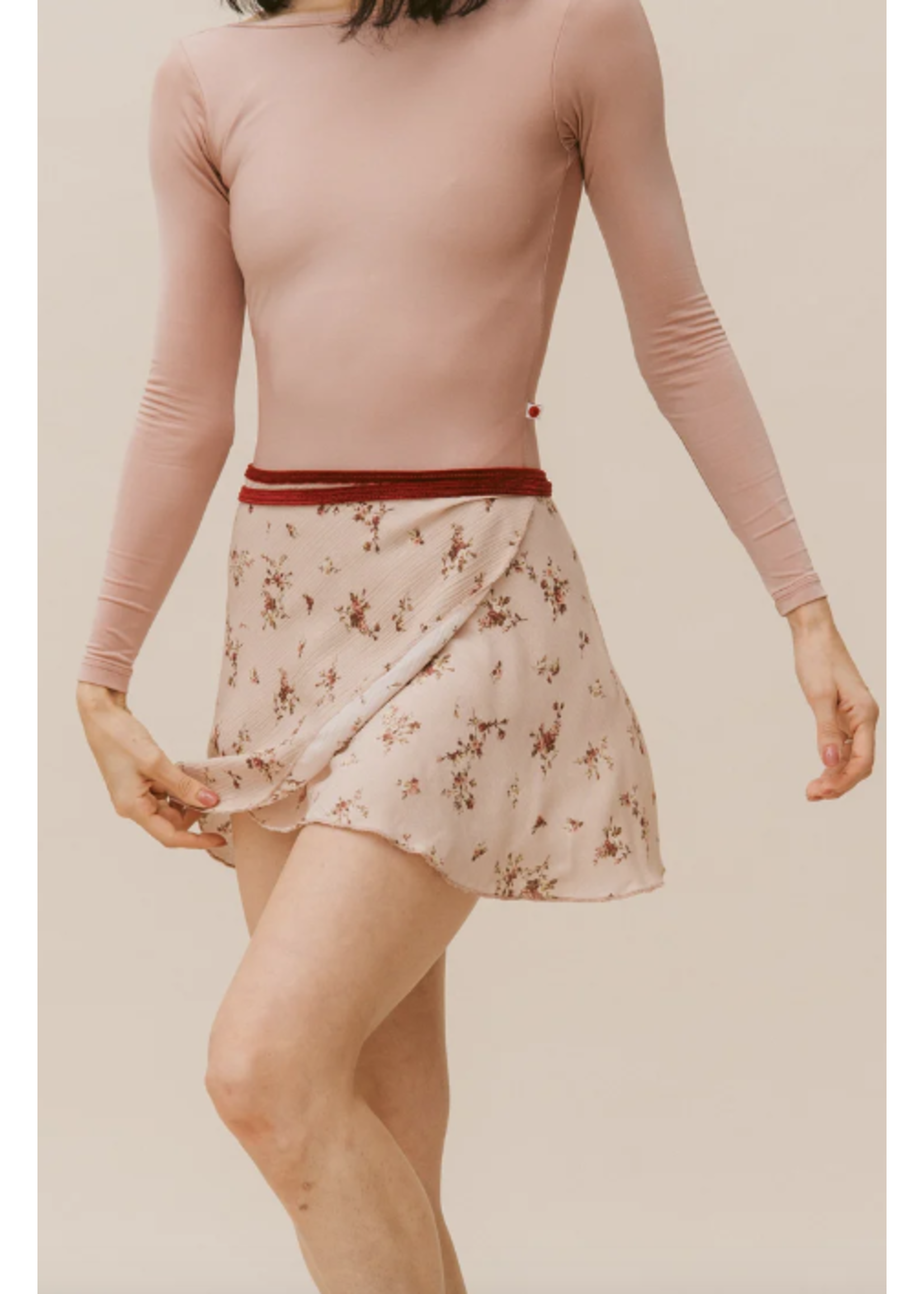 RUBIA WEAR MASHA PRINTED SHORT WRAP SKIRT