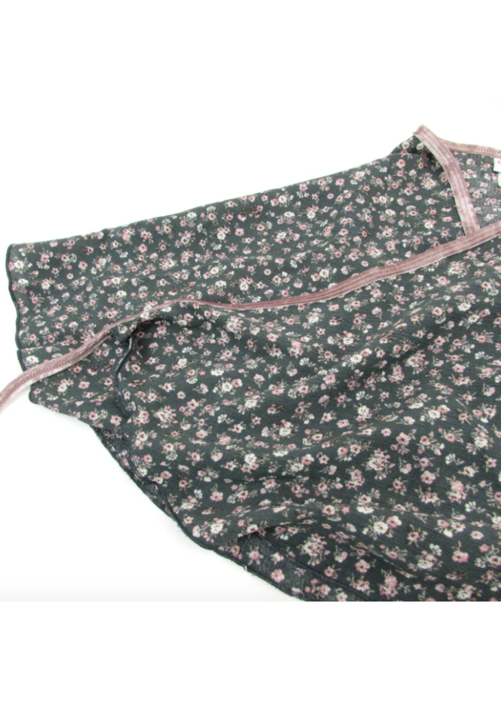 RUBIA WEAR MASHA PRINTED SHORT WRAP SKIRT