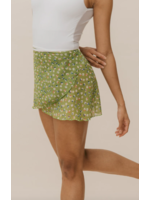 RUBIA WEAR MASHA PRINTED SHORT WRAP SKIRT