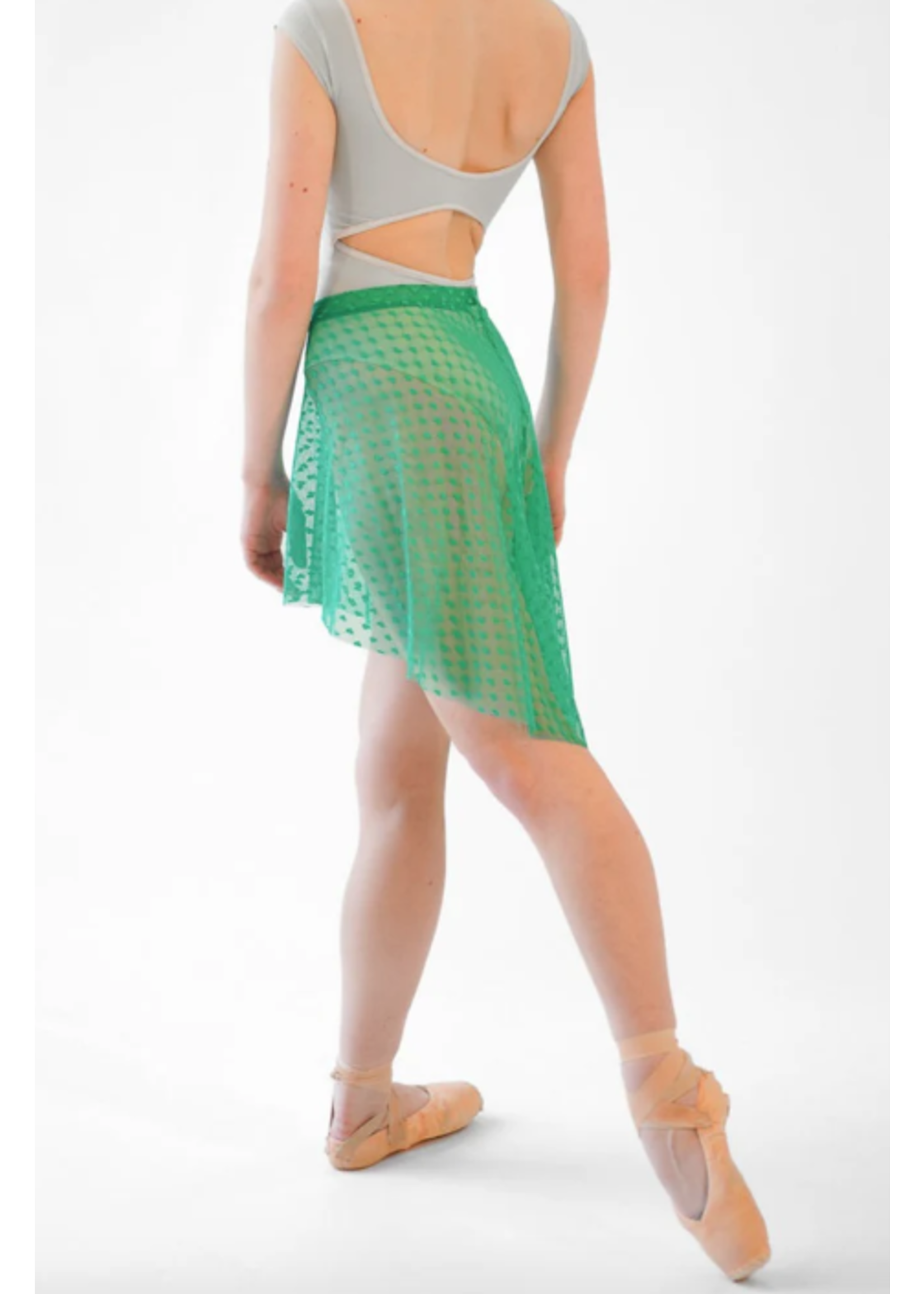 RUBIA WEAR DIDI MESH HI-LO PULL ON SKIRT
