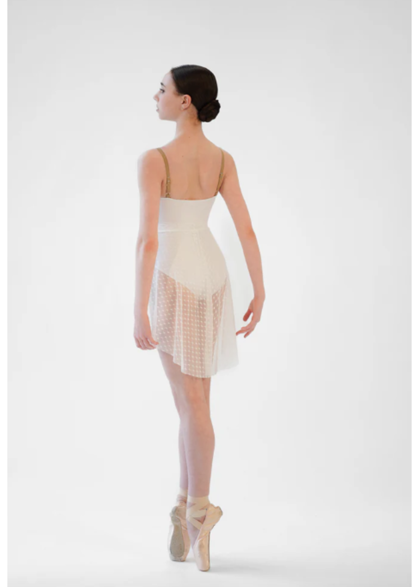 RUBIA WEAR DIDI MESH HI-LO PULL ON SKIRT