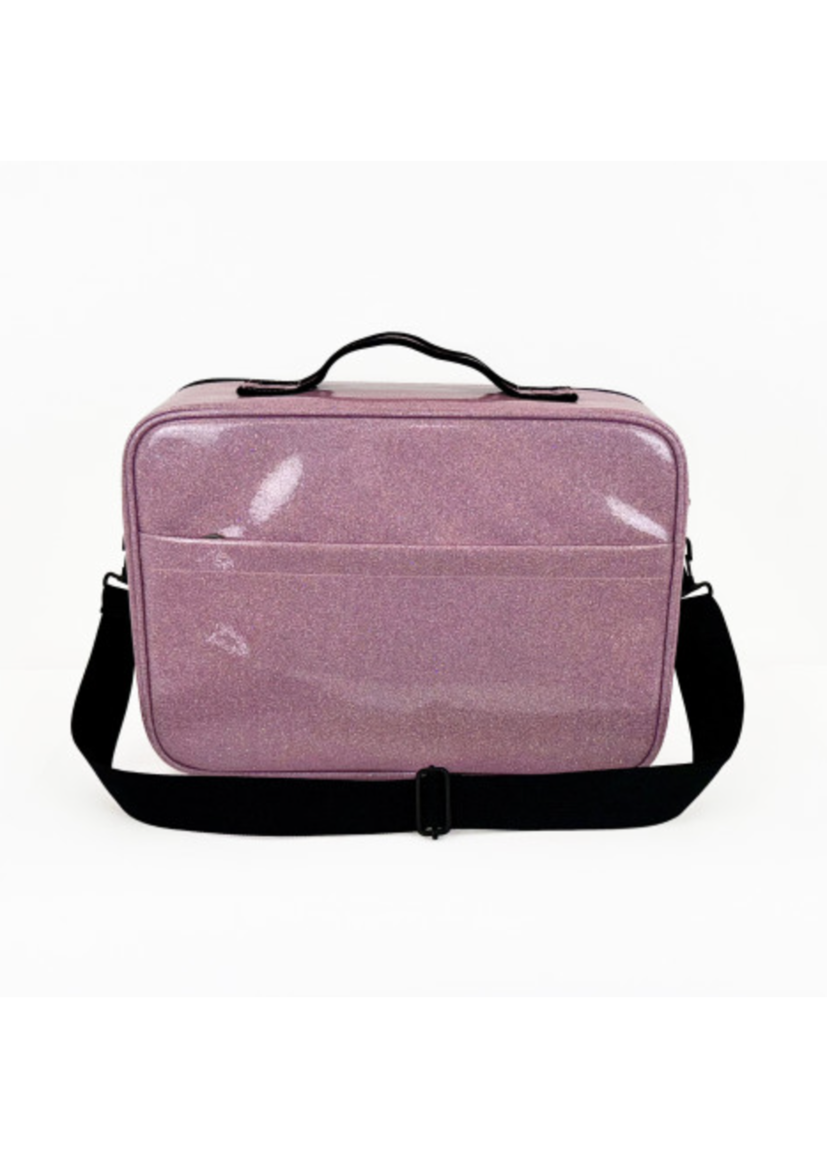 OVATION 1840 LARGE SPARKLE COSMETIC CASE w/ LED MIRROR