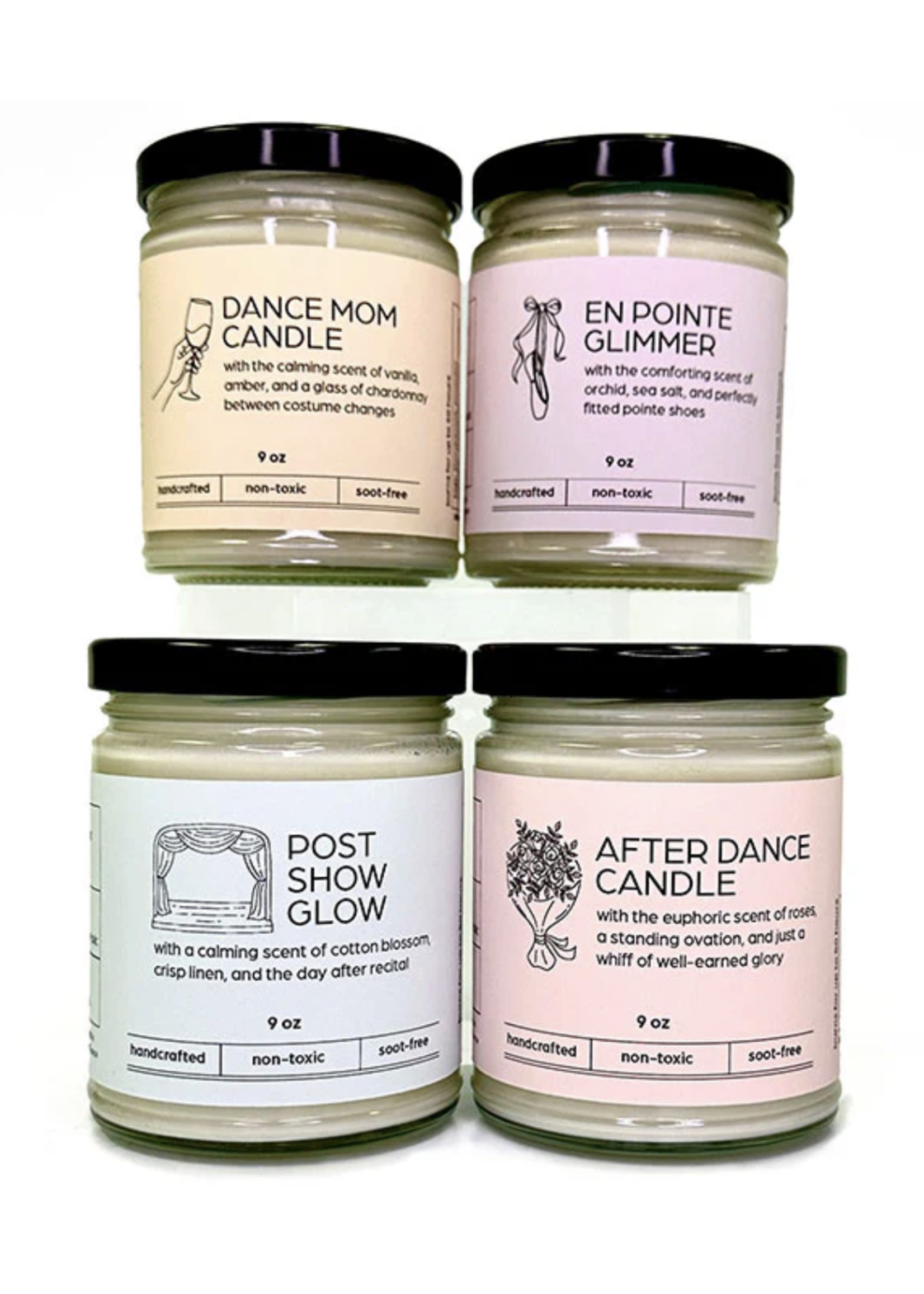 COVET DANCE DANCE CANDLES 9OZ GLASS JAR SOY CANDLE