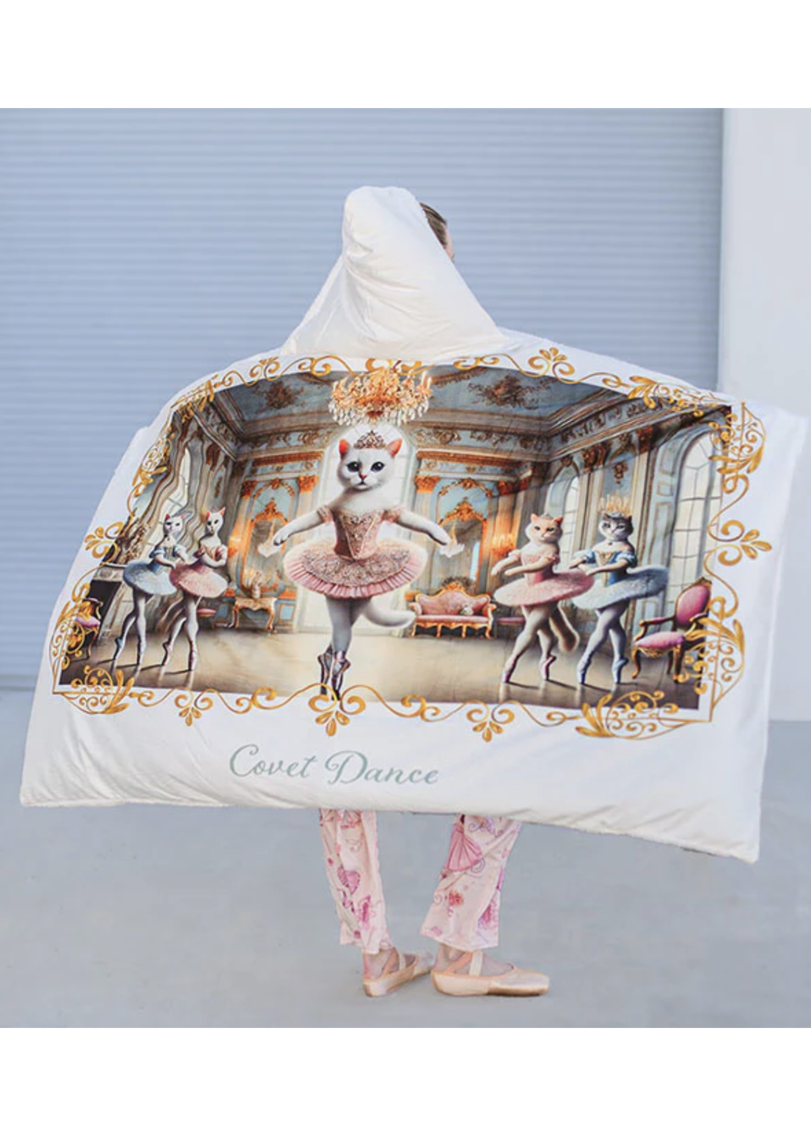 COVET DANCE PLUSH HOODED BLANKET