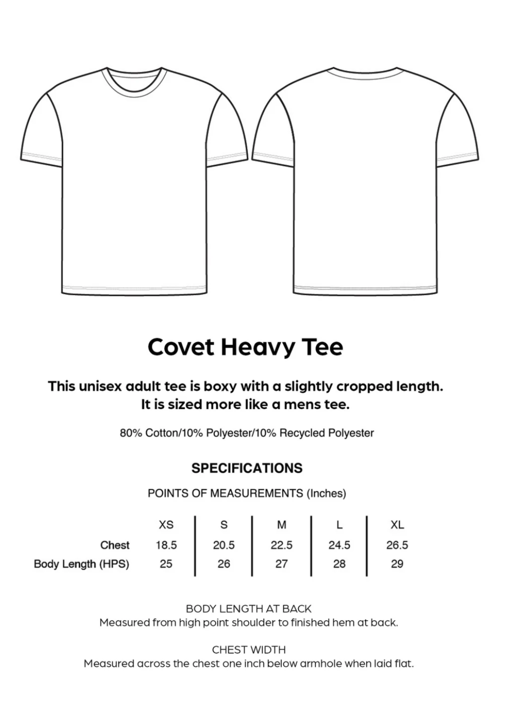 COVET DANCE OVERSIZED FOUR POINTES LUXE TSHIRT