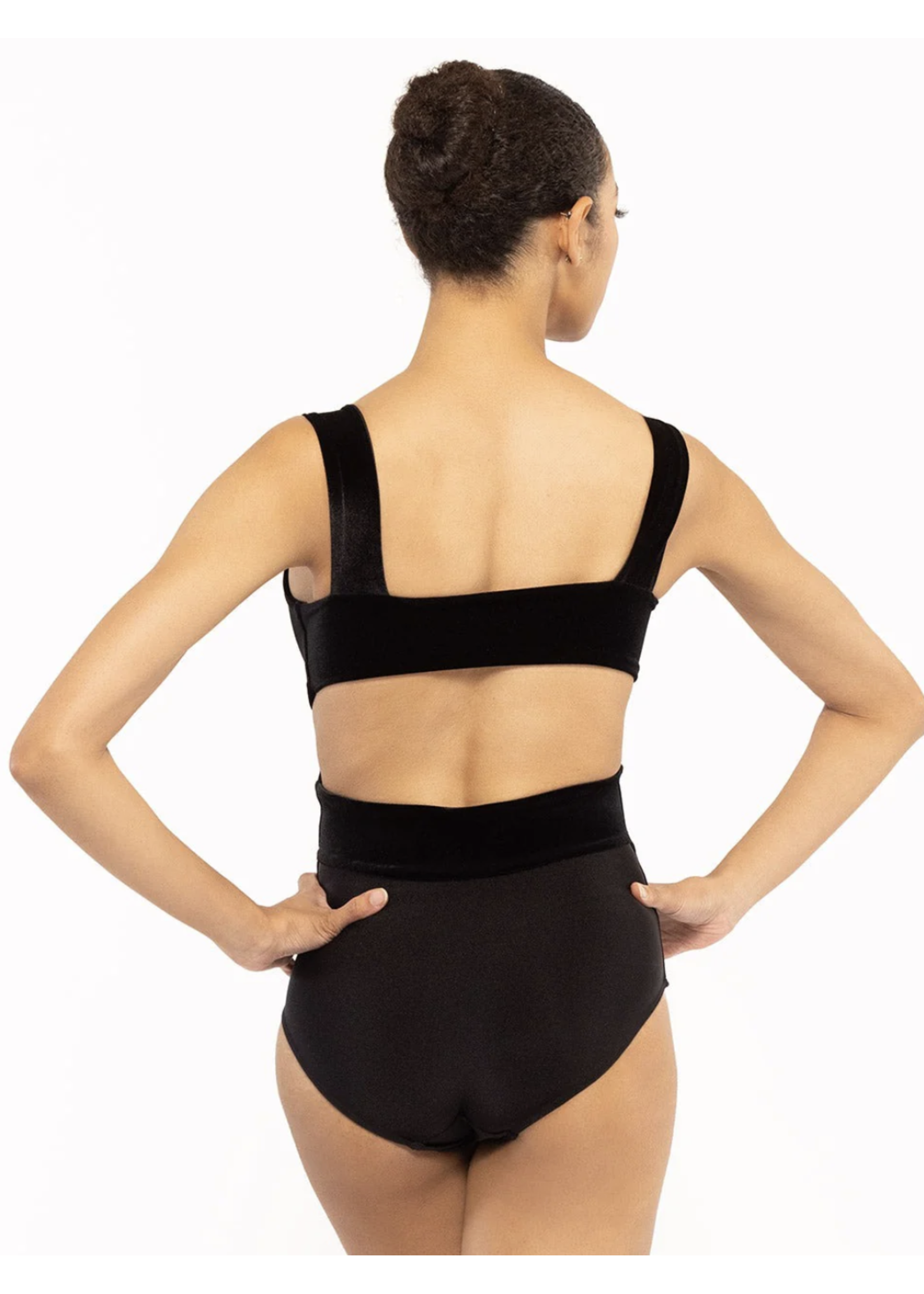 ELEVÉ JACKIE TWIST FRONT OPEN BACK TANK LEOTARD