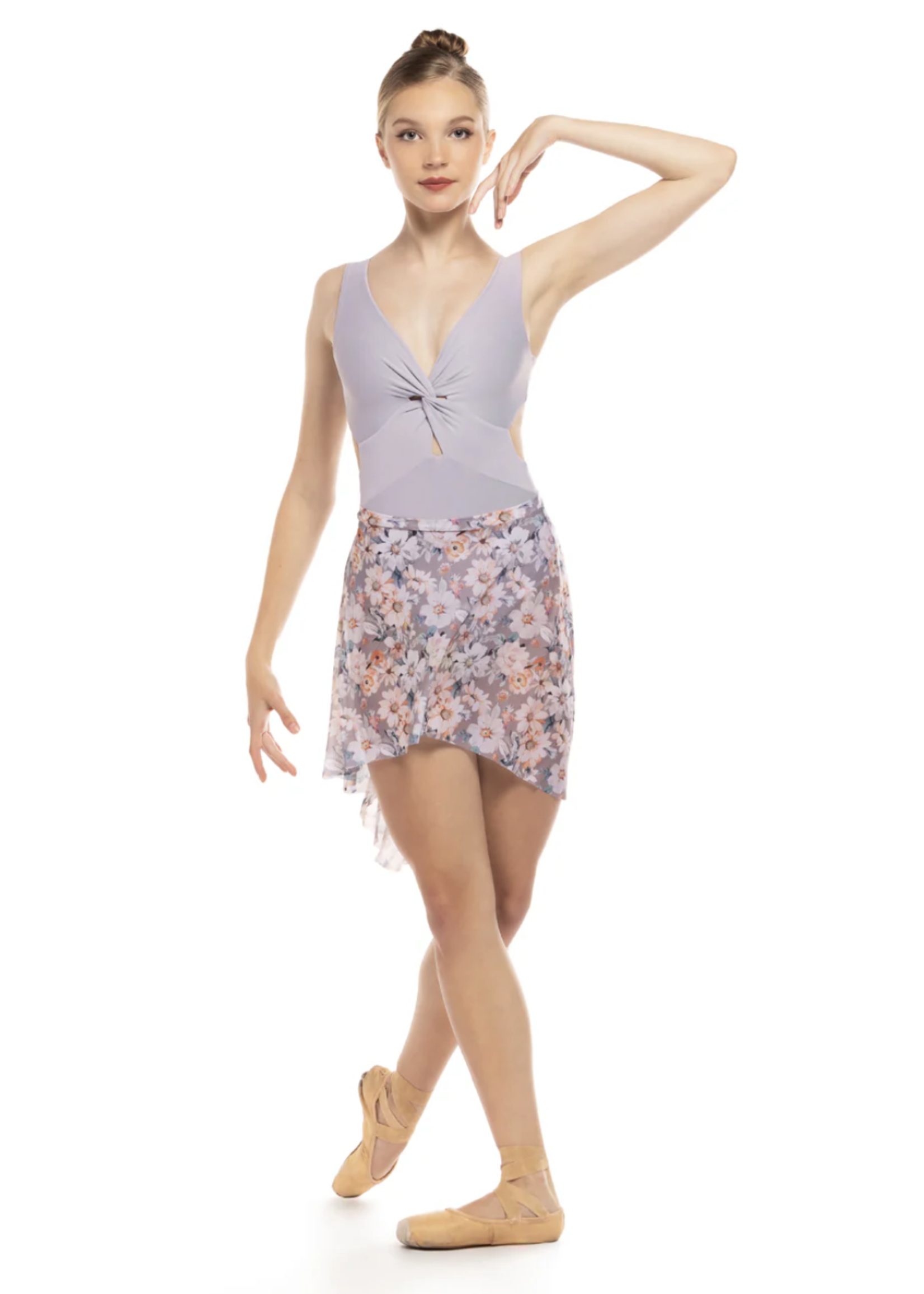 ELEVÉ JACKIE TWIST FRONT OPEN BACK TANK LEOTARD