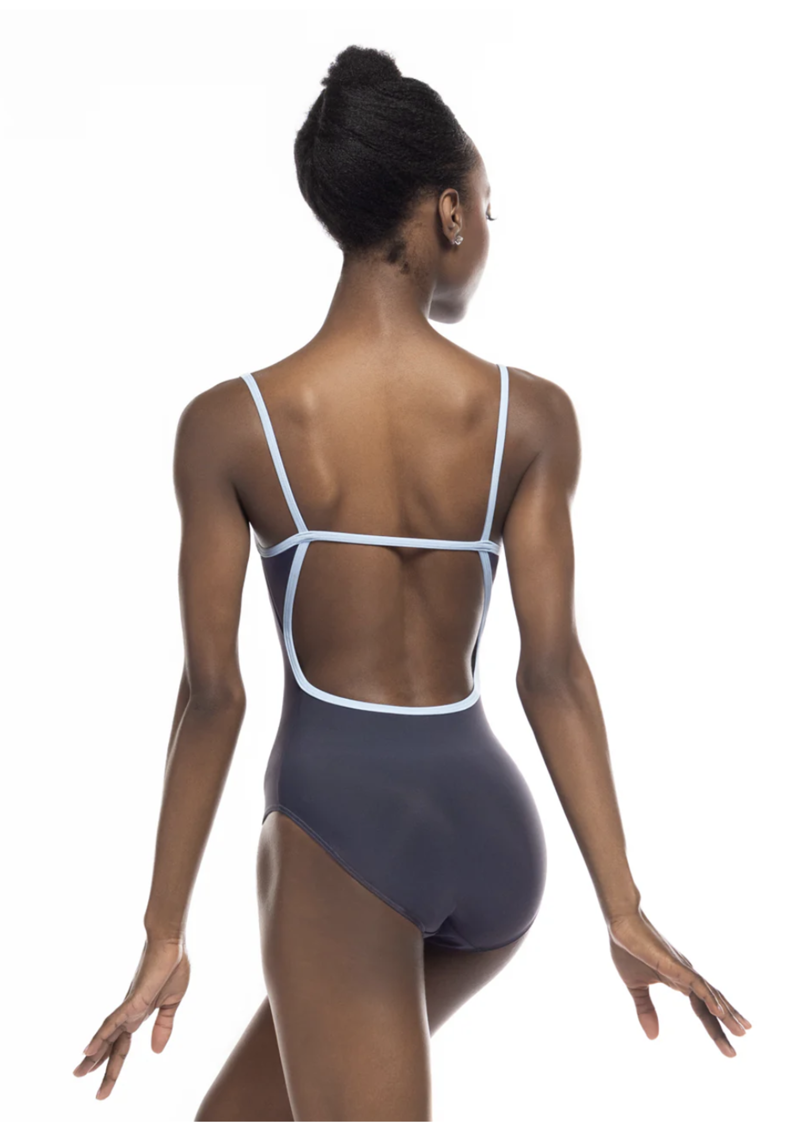 ELEVÉ CANDY CONTRASTING TRIM CAMISOLE LEOTARD