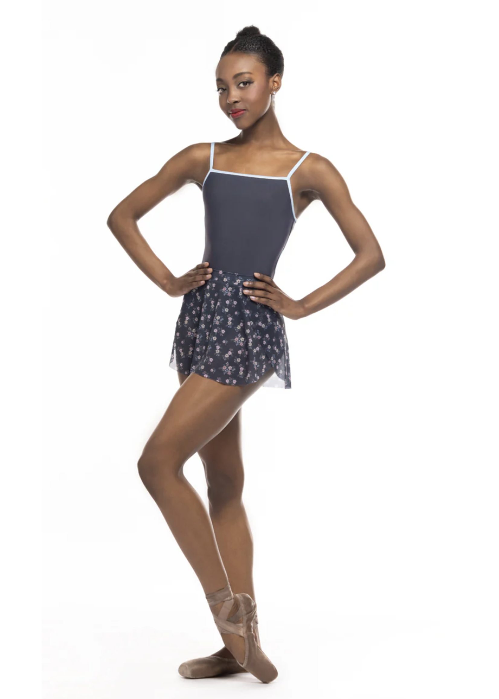 ELEVÉ CANDY CONTRASTING TRIM CAMISOLE LEOTARD