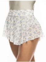 ELEVÉ HIPSTER LOW RISE WIDE WAISTBAND MESH PULL ON SKIRT