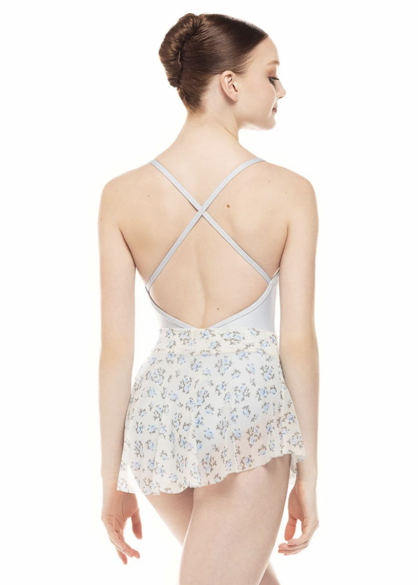 ELEVÉ HIPSTER LOW RISE WIDE WAISTBAND MESH PULL ON SKIRT