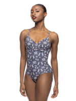 ELEVÉ NAOMI V FRONT CROSS STRAP BACK CAMISOLE LEOTARD