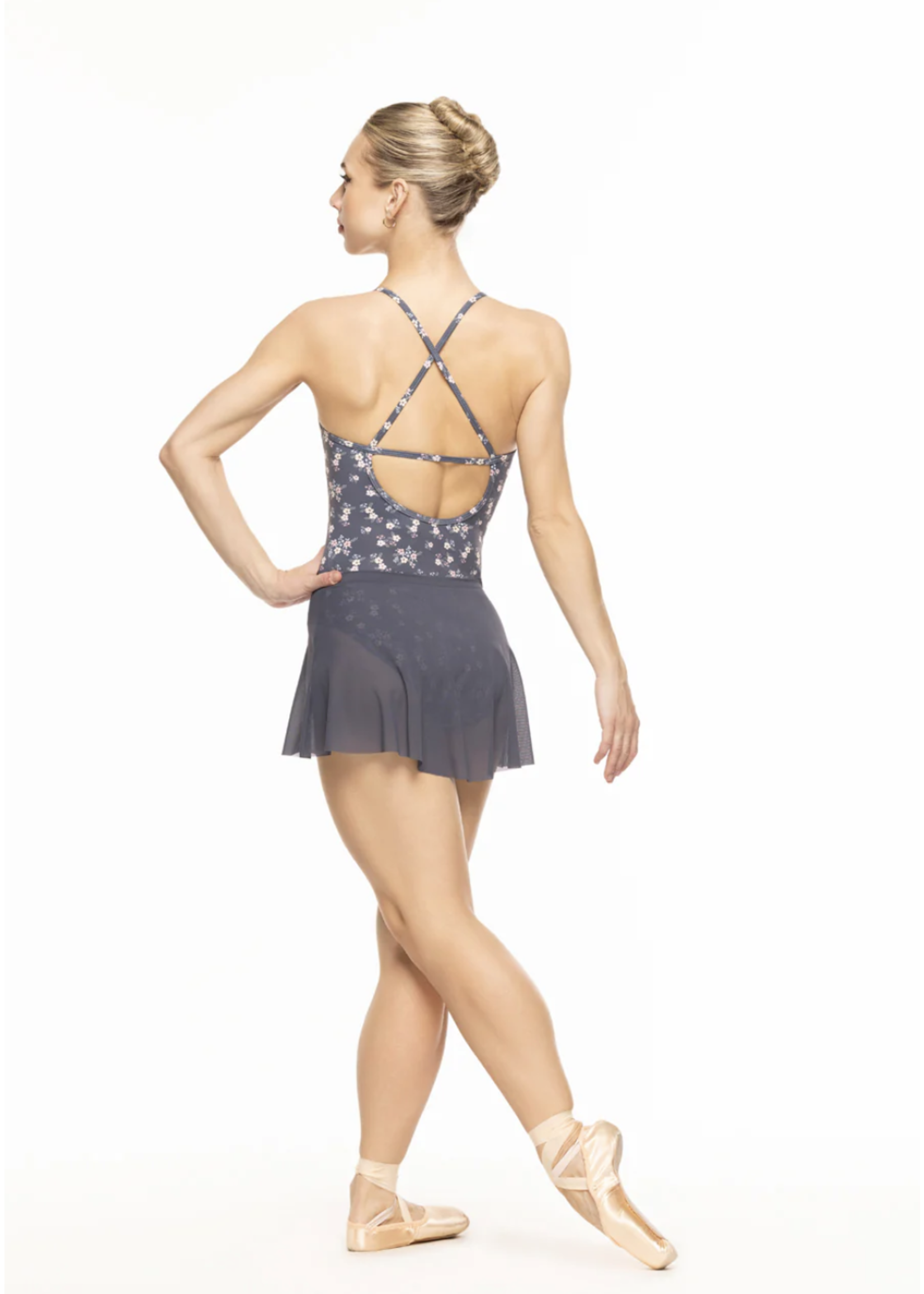 ELEVÉ NAOMI V FRONT CROSS STRAP BACK CAMISOLE LEOTARD