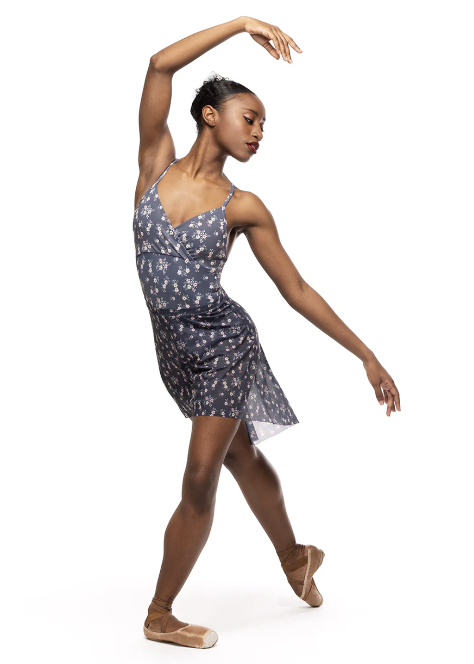 ELEVÉ NAOMI V FRONT CROSS STRAP BACK CAMISOLE LEOTARD