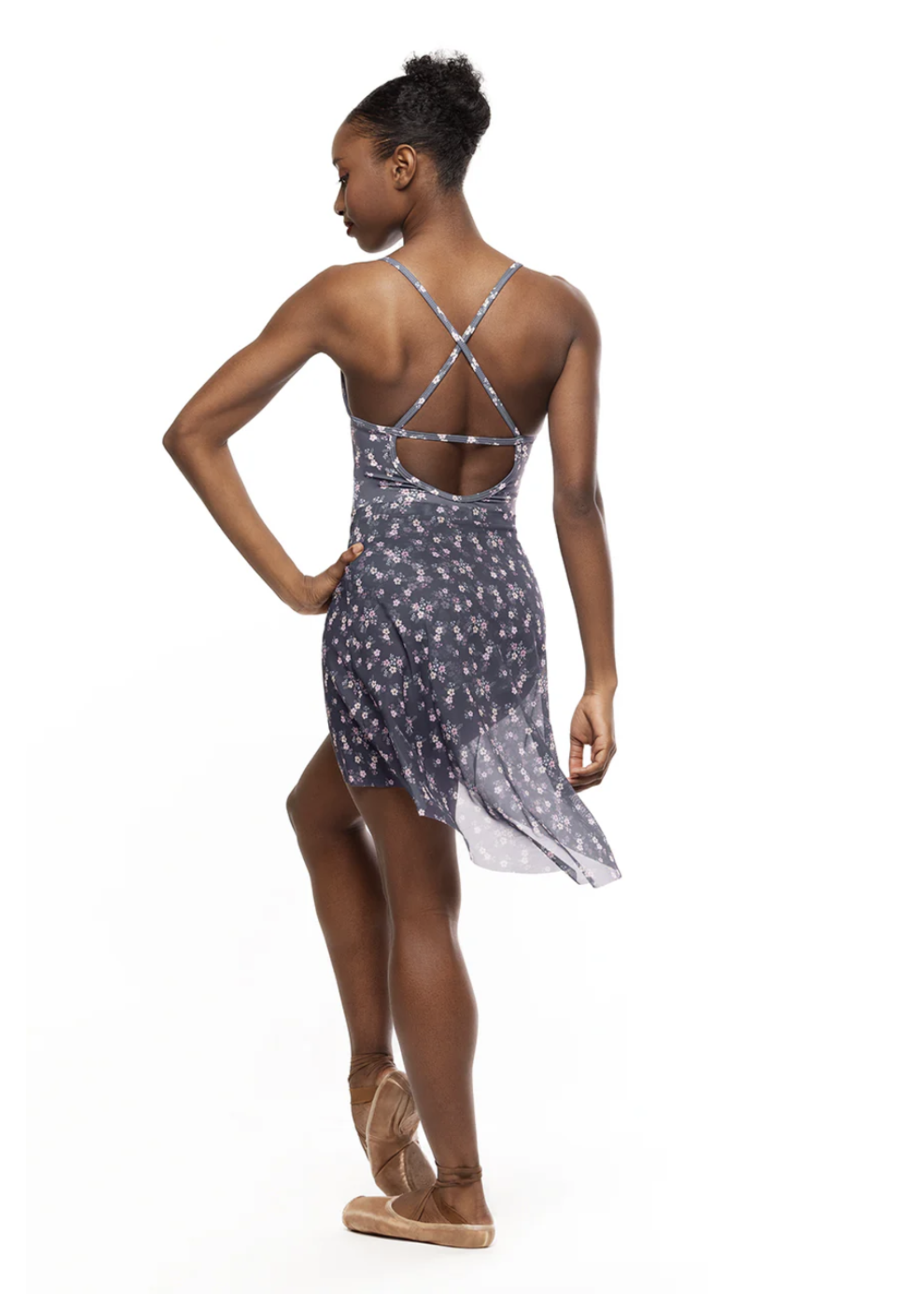 ELEVÉ NAOMI V FRONT CROSS STRAP BACK CAMISOLE LEOTARD