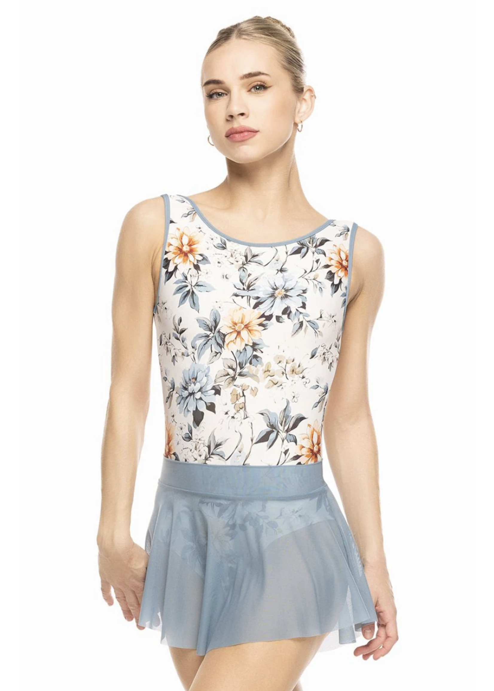ELEVÉ POPPY HIGH NECKLINE LOW BACK TANK LEOTARD