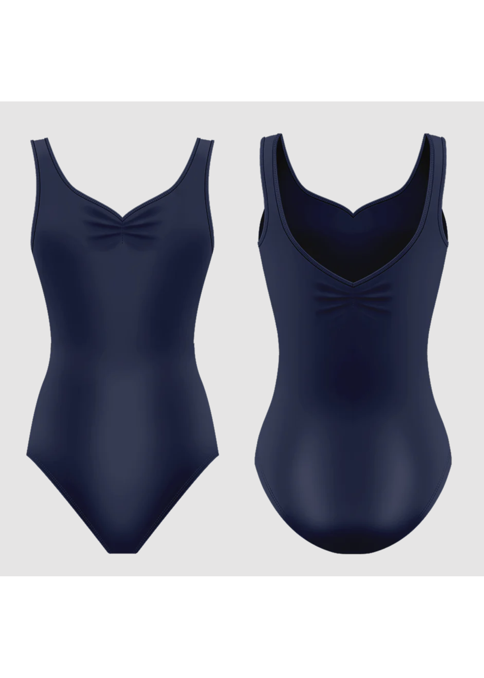 DANSE DE PARIS L0501 CLASSIQUE COLLECTION MARIE PINCHED SWEETHEART, PINCHED V BACK TANK LEOTARD