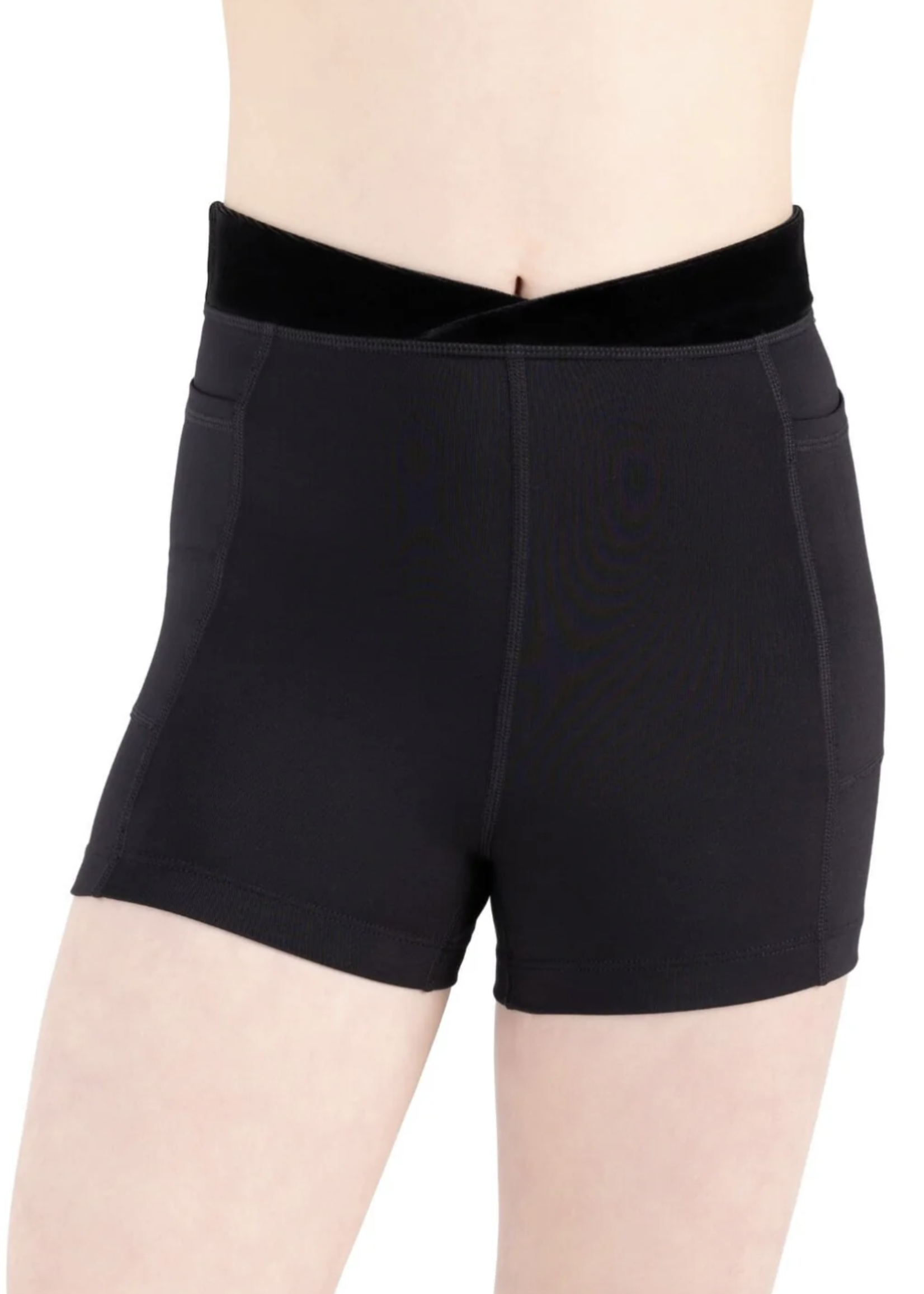 CAPEZIO & BUNHEADS A12217C REGENCY ROYAL CHARLOTTE CROSS FRONT SHORT