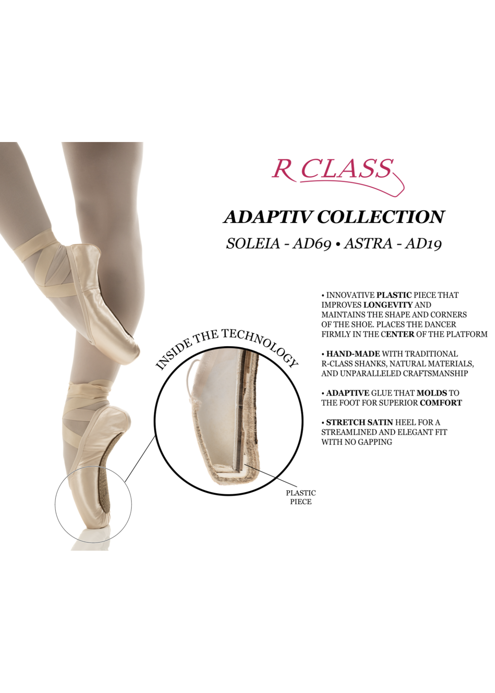 RCLASS AD69 SOLEIA MEDIUM SHANK POINTE SHOE