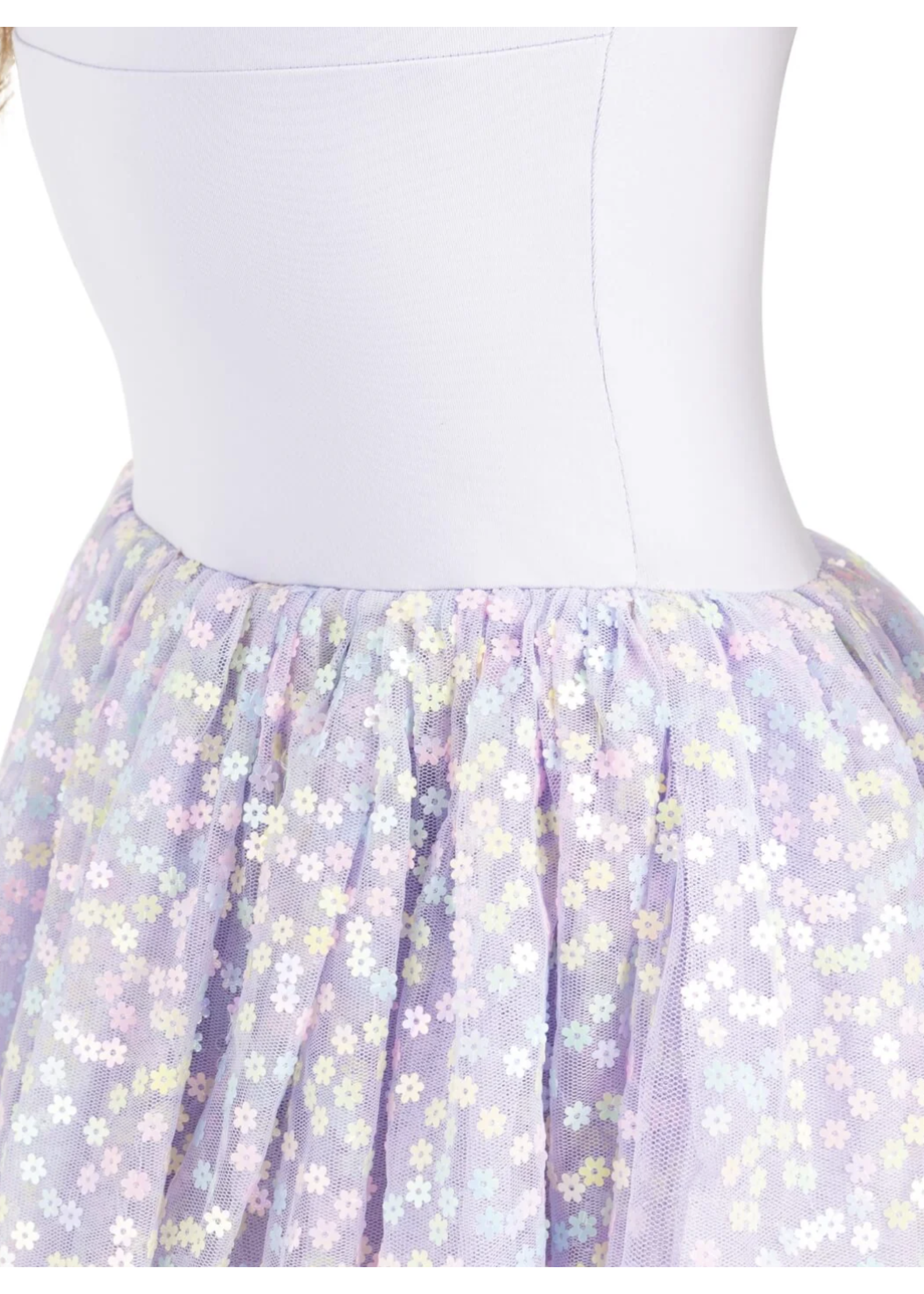 CAPEZIO & BUNHEADS A12227C FLOWER FAIRY BLOSSOM SEQUIN SHORT SLEEVE TUTU DRESS