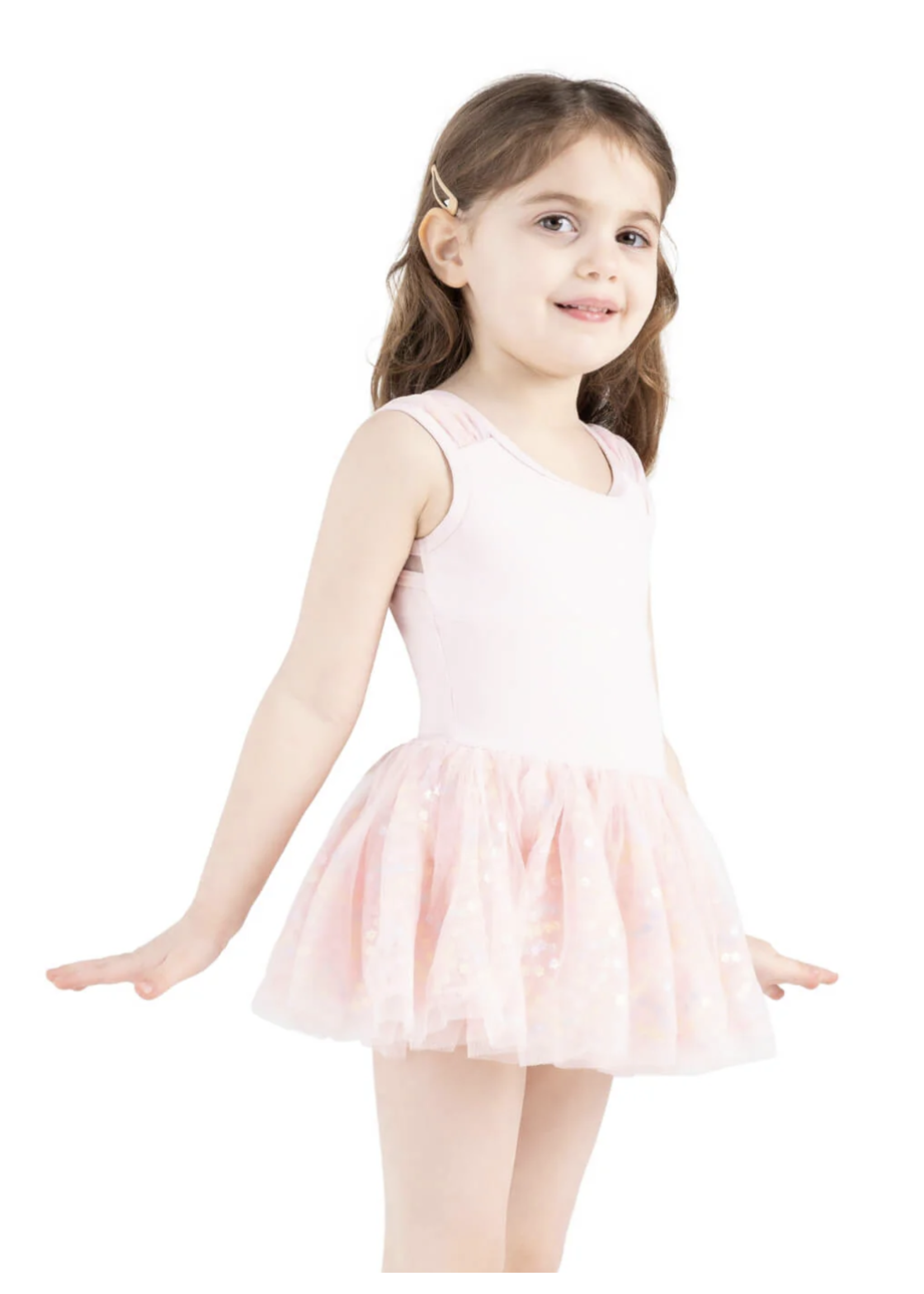 CAPEZIO & BUNHEADS A12227C FLOWER FAIRY BLOSSOM SEQUIN SHORT SLEEVE TUTU DRESS