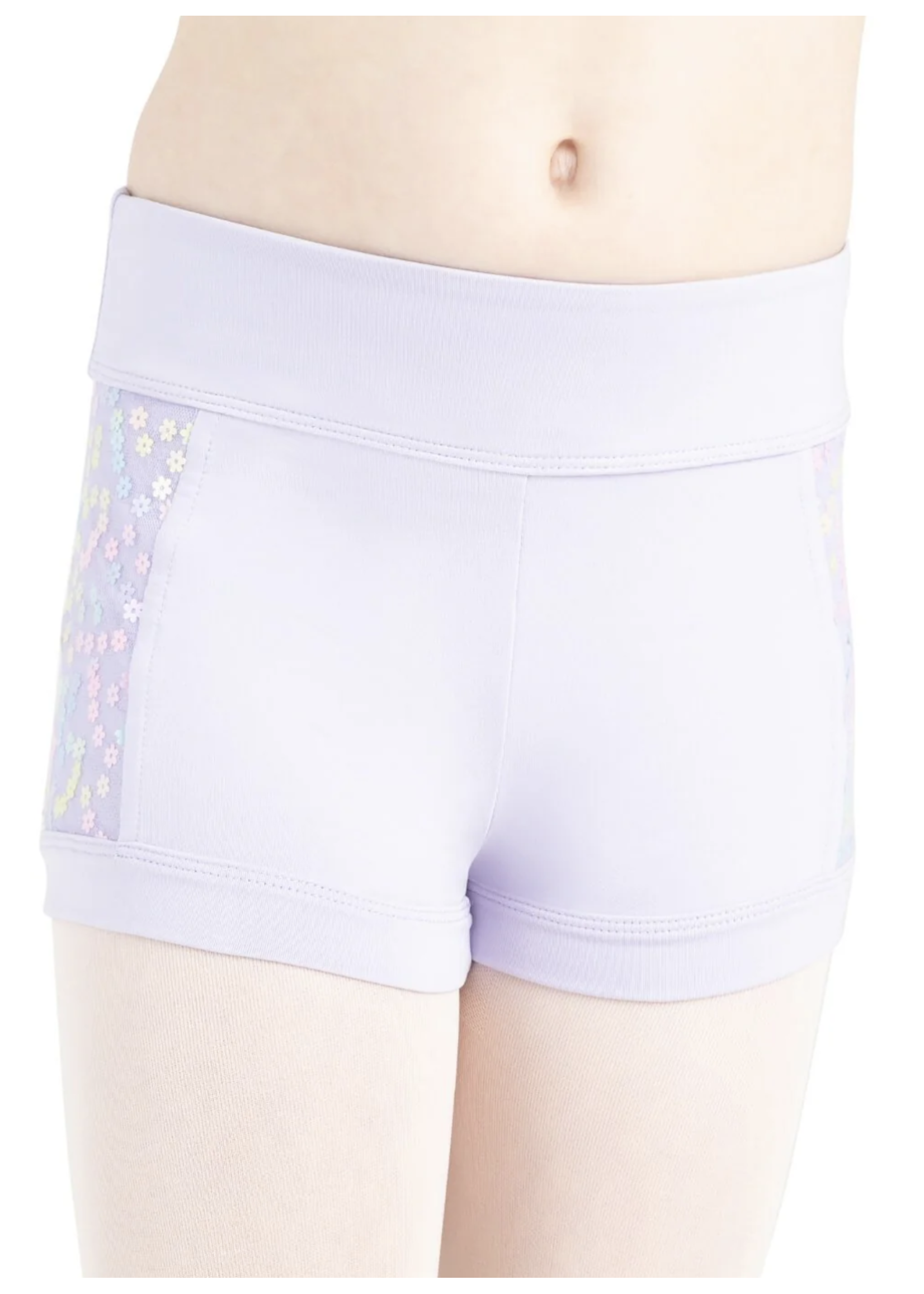 CAPEZIO & BUNHEADS A12225C FLOWER FAIRY SPRITE SEQUIN MID RISE SHORT