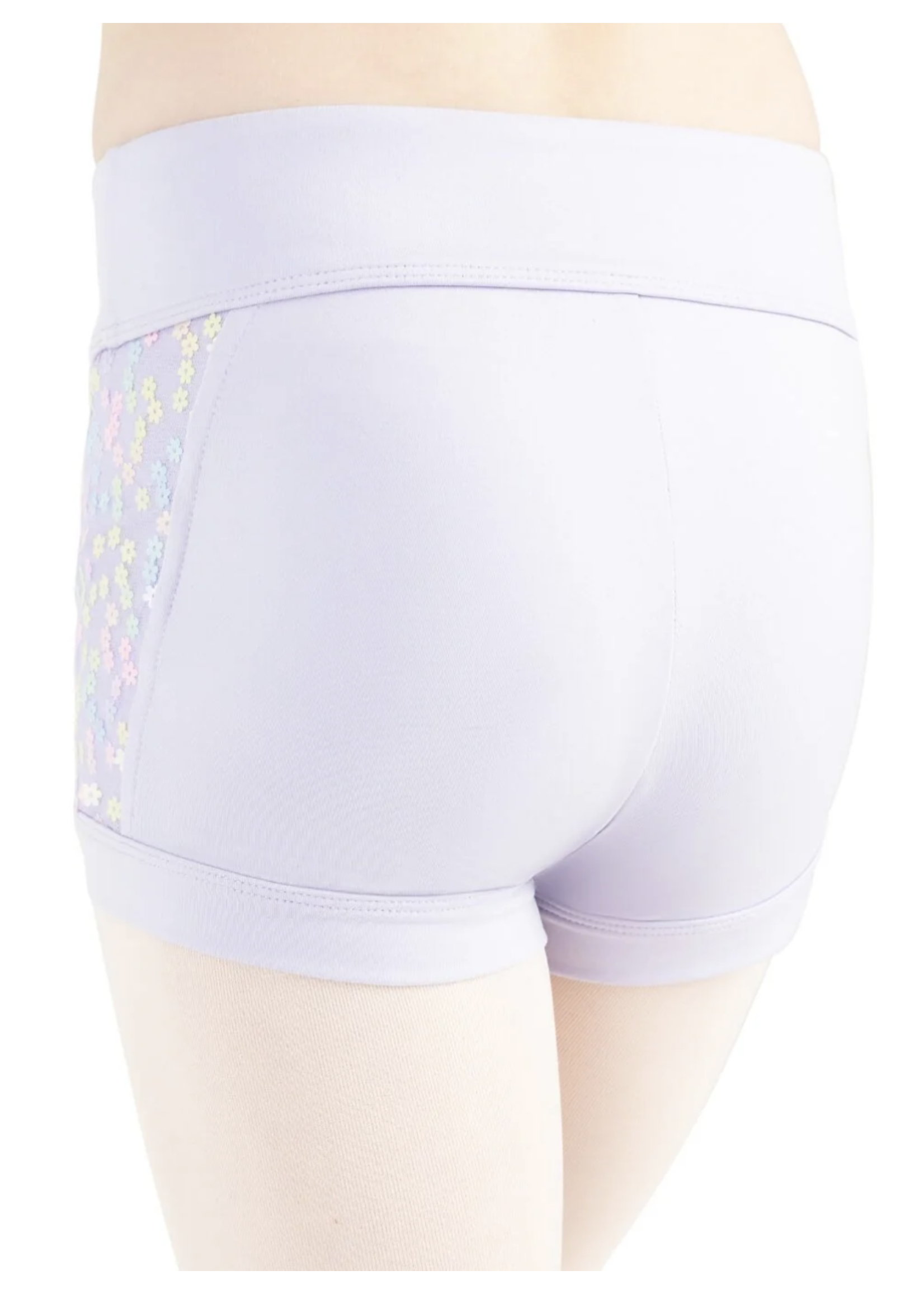 CAPEZIO & BUNHEADS A12225C FLOWER FAIRY SPRITE SEQUIN MID RISE SHORT