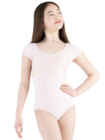 CAPEZIO & BUNHEADS A12221C FLOWER FAIRY LOTUS SEQUIN CAP SLEEVE LEOTARD