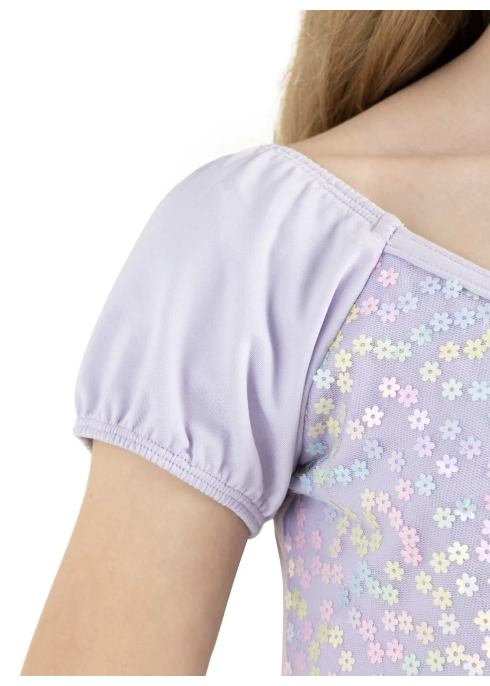 CAPEZIO & BUNHEADS A12221C FLOWER FAIRY LOTUS SEQUIN CAP SLEEVE LEOTARD