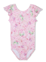 GIRL POWER LE104 BALLET BOWS FLUTTER SLEEVE LEOTARD