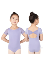 EUROTARD 4141 MESH BOW BACK CAP SLEEVE LEOTARD