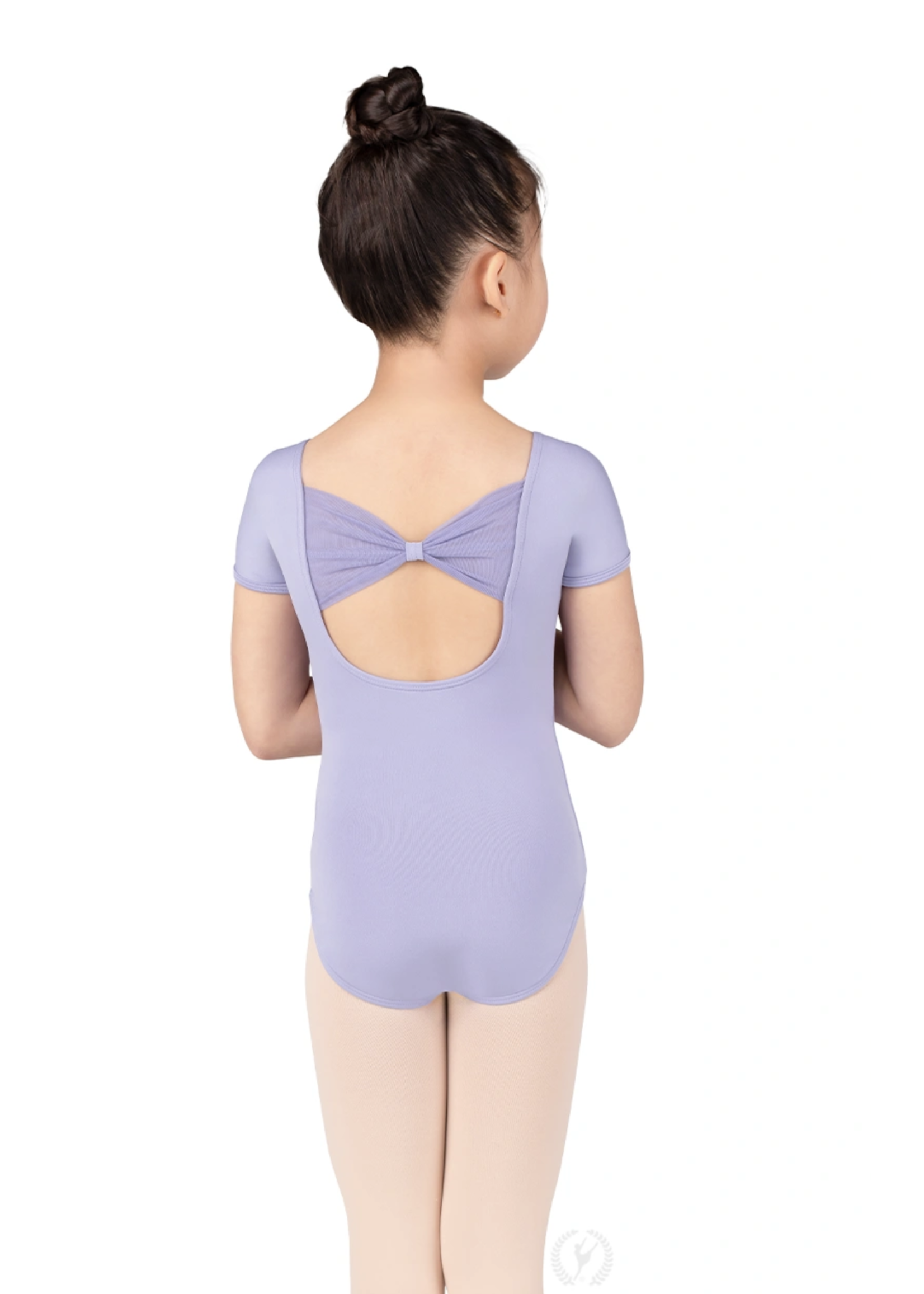 EUROTARD 4141 MESH BOW BACK CAP SLEEVE LEOTARD