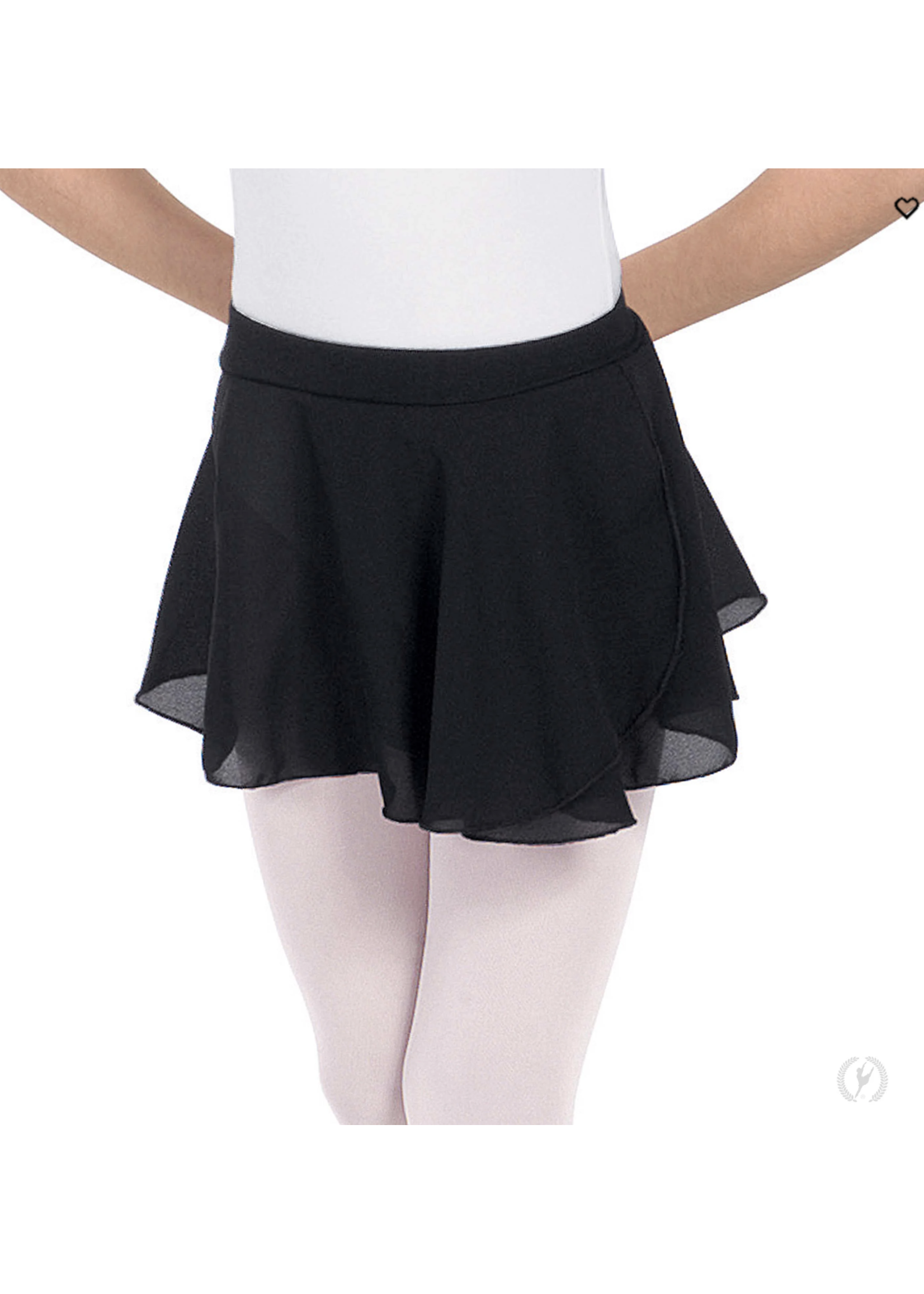 EUROTARD 10127 CHIFFON PULL ON MOCK WRAP SKIRT