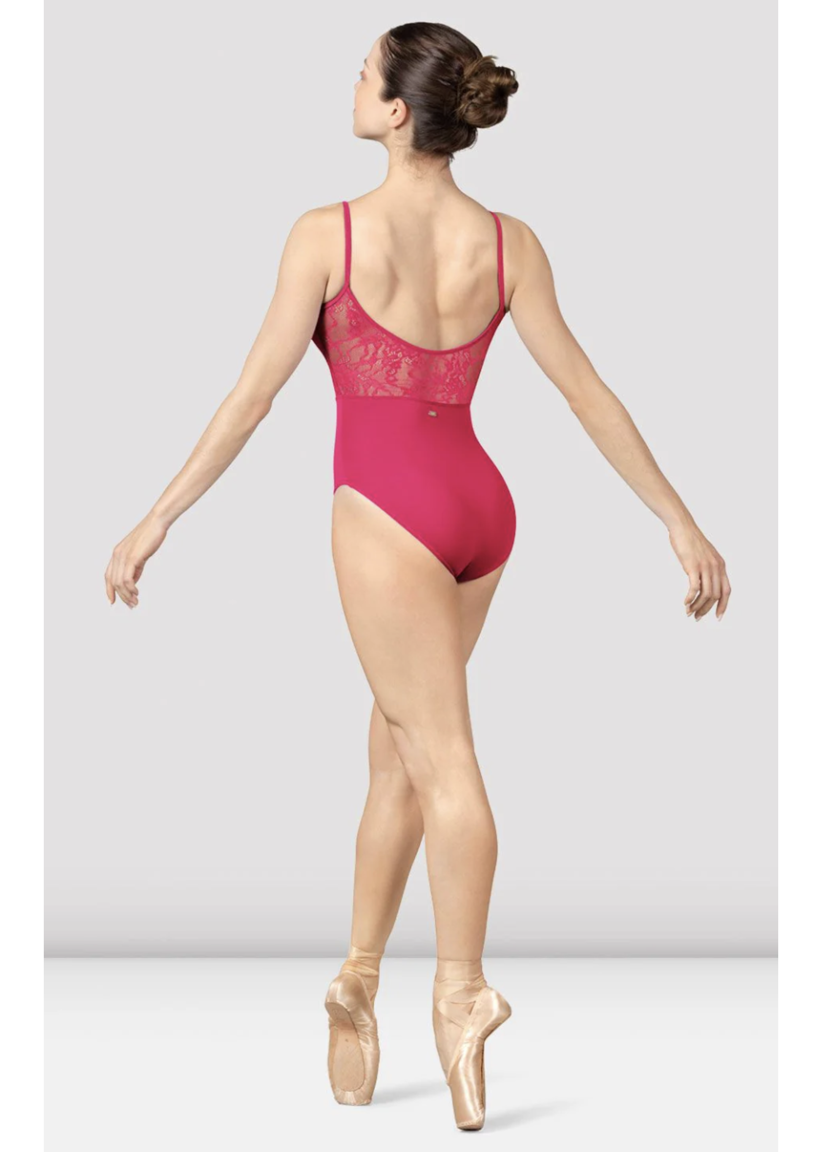 BLOCH & MIRELLA M2194 MAJESTY LACE BODICE SCOOP BACK CAMI LEOTARD