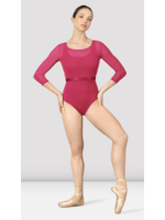 BLOCH & MIRELLA M7064L MAJESTY 3/4 SLEEVE MESH TOP