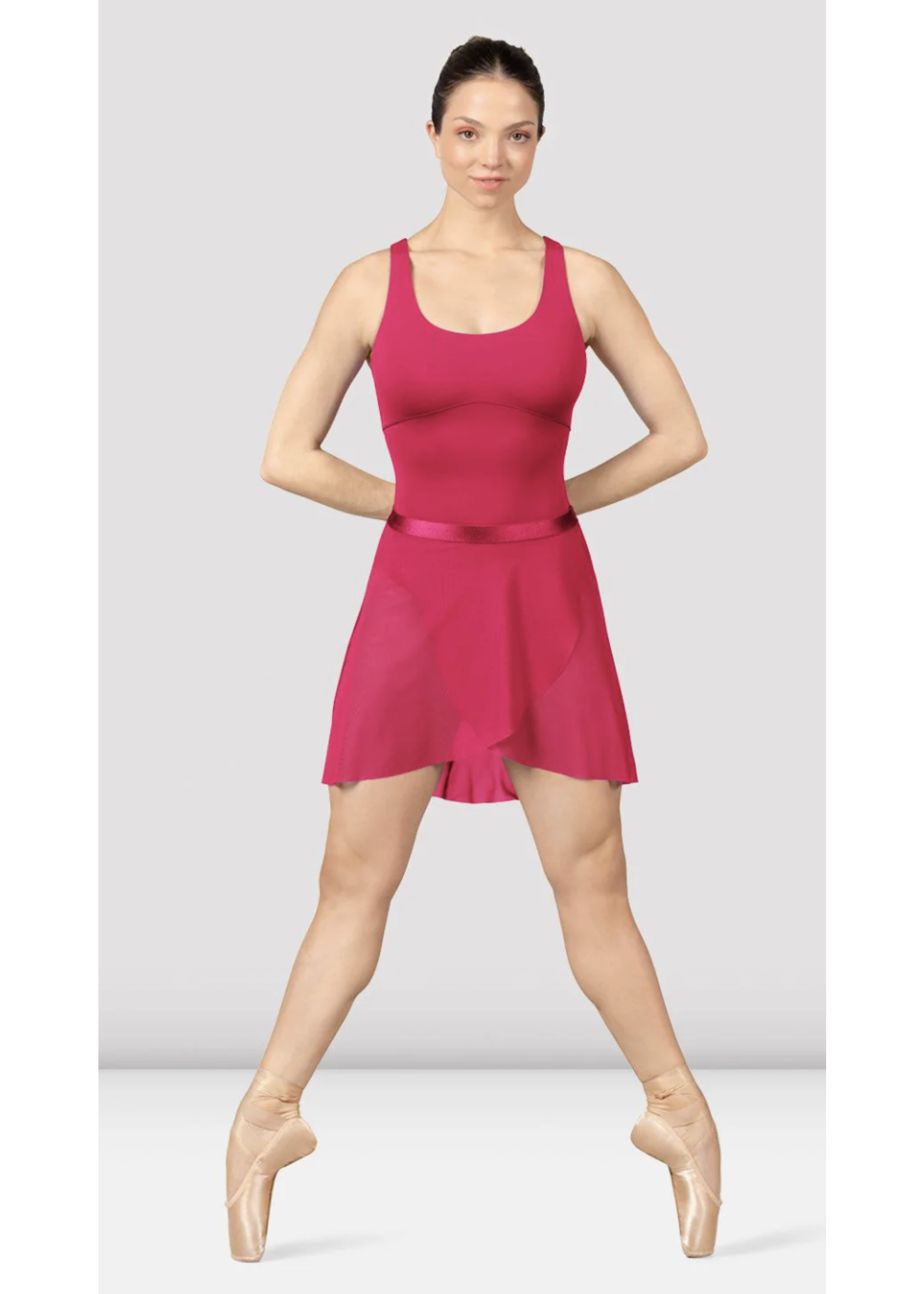 BLOCH & MIRELLA MS166 MAJESTY SHINY ELASTIC WAIST WRAP PULL ON SKIRT